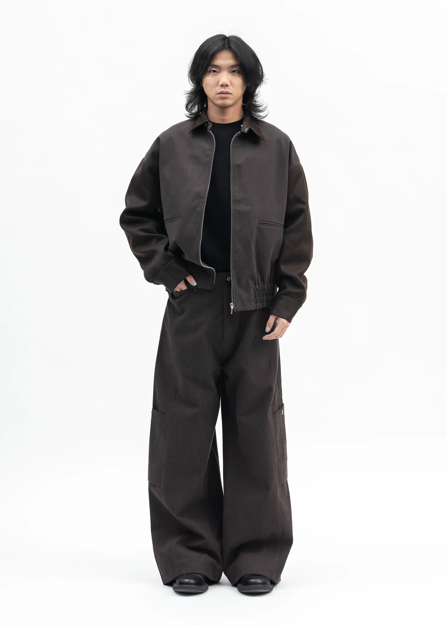 BRUSHED DOUBLE TWILL NOTO BLOUSON - Image 7