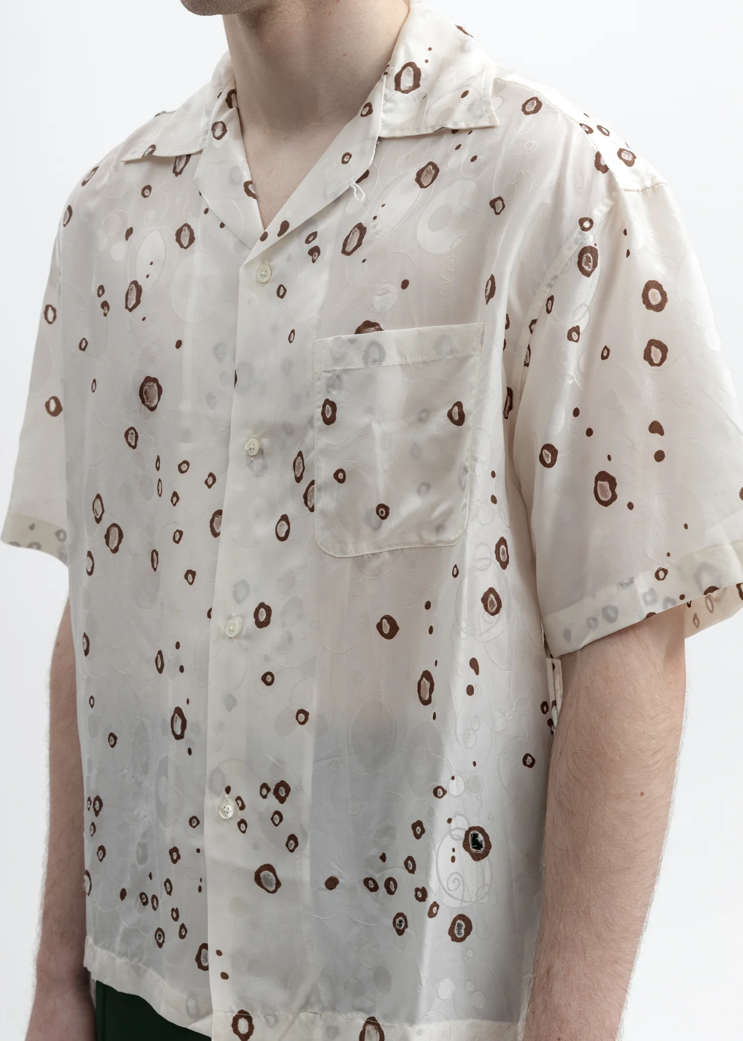 Brown Dot Kim Shirt - Image 2