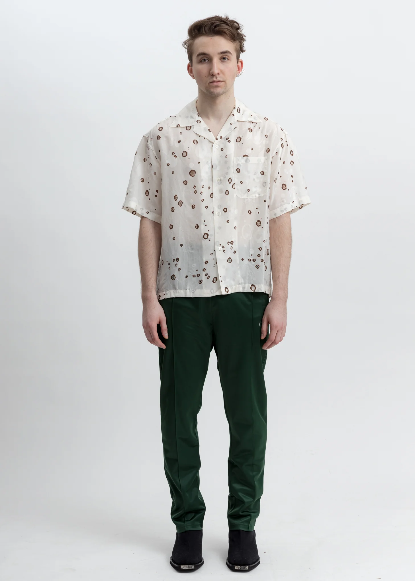 Brown Dot Kim Shirt - Image 5