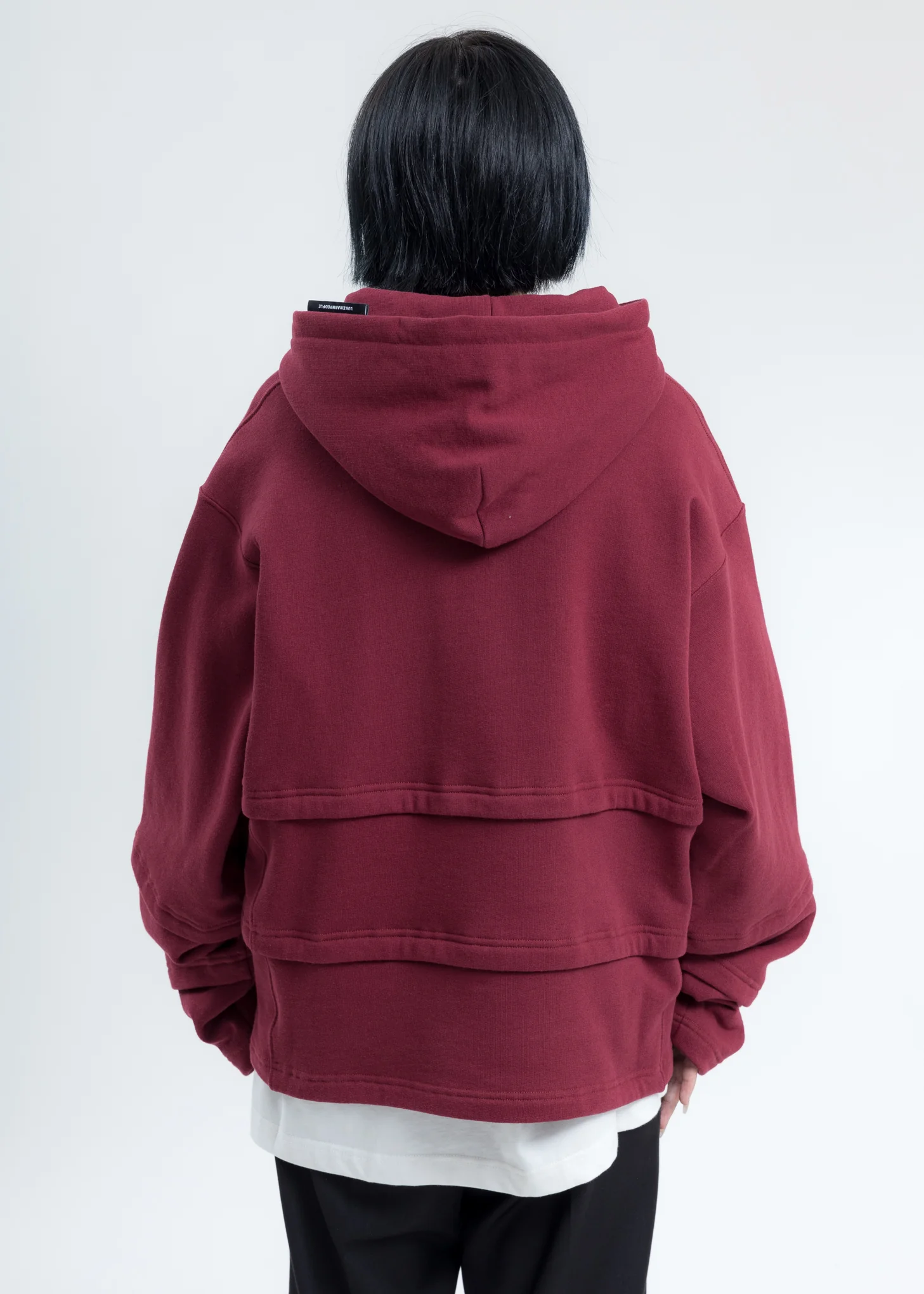 Burgundy Triple Layer Hoodies - Image 5