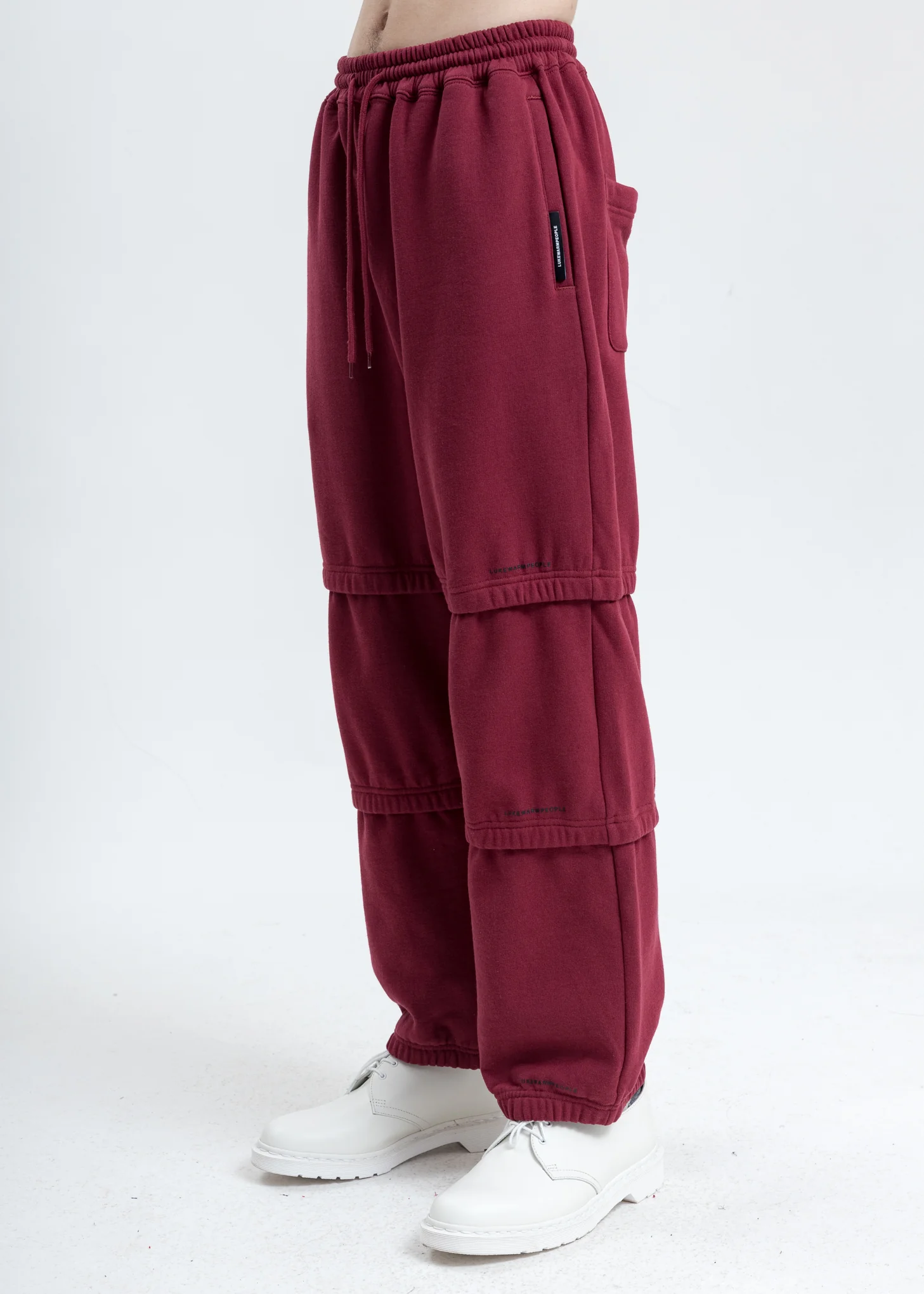 Burgundy Triple Layer Pants - Image 2