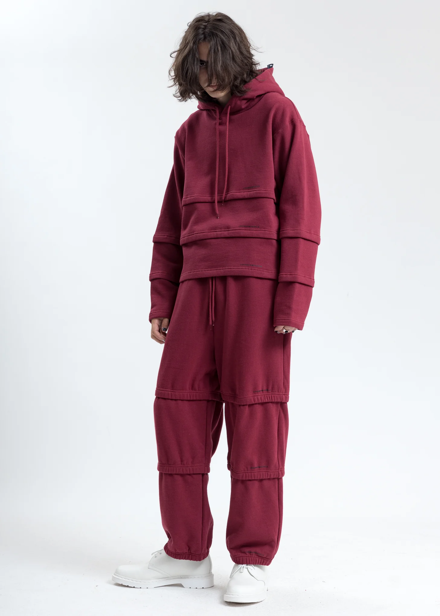 Burgundy Triple Layer Pants - Image 6