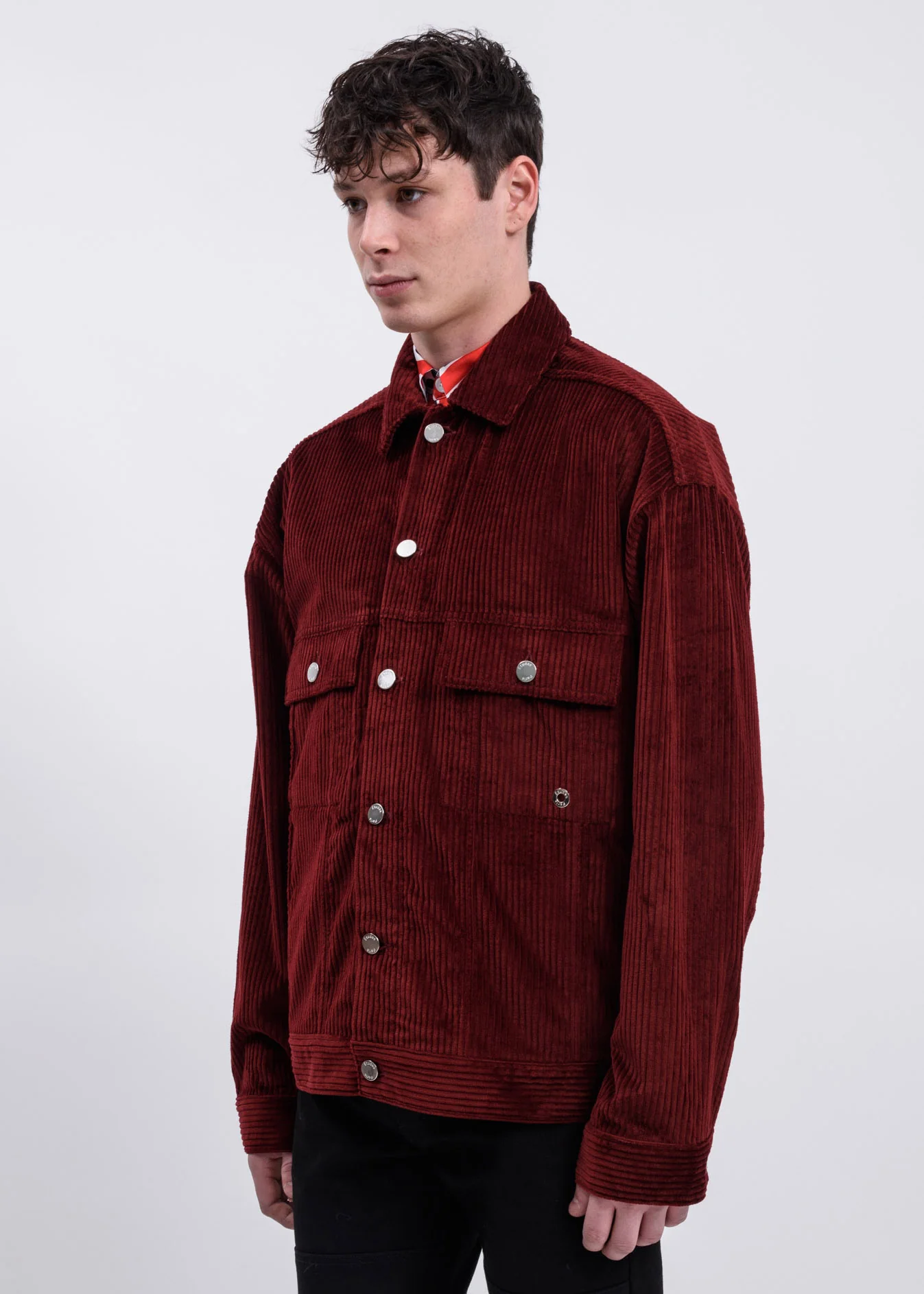 Burgundy Vertige Corduroy Jacket