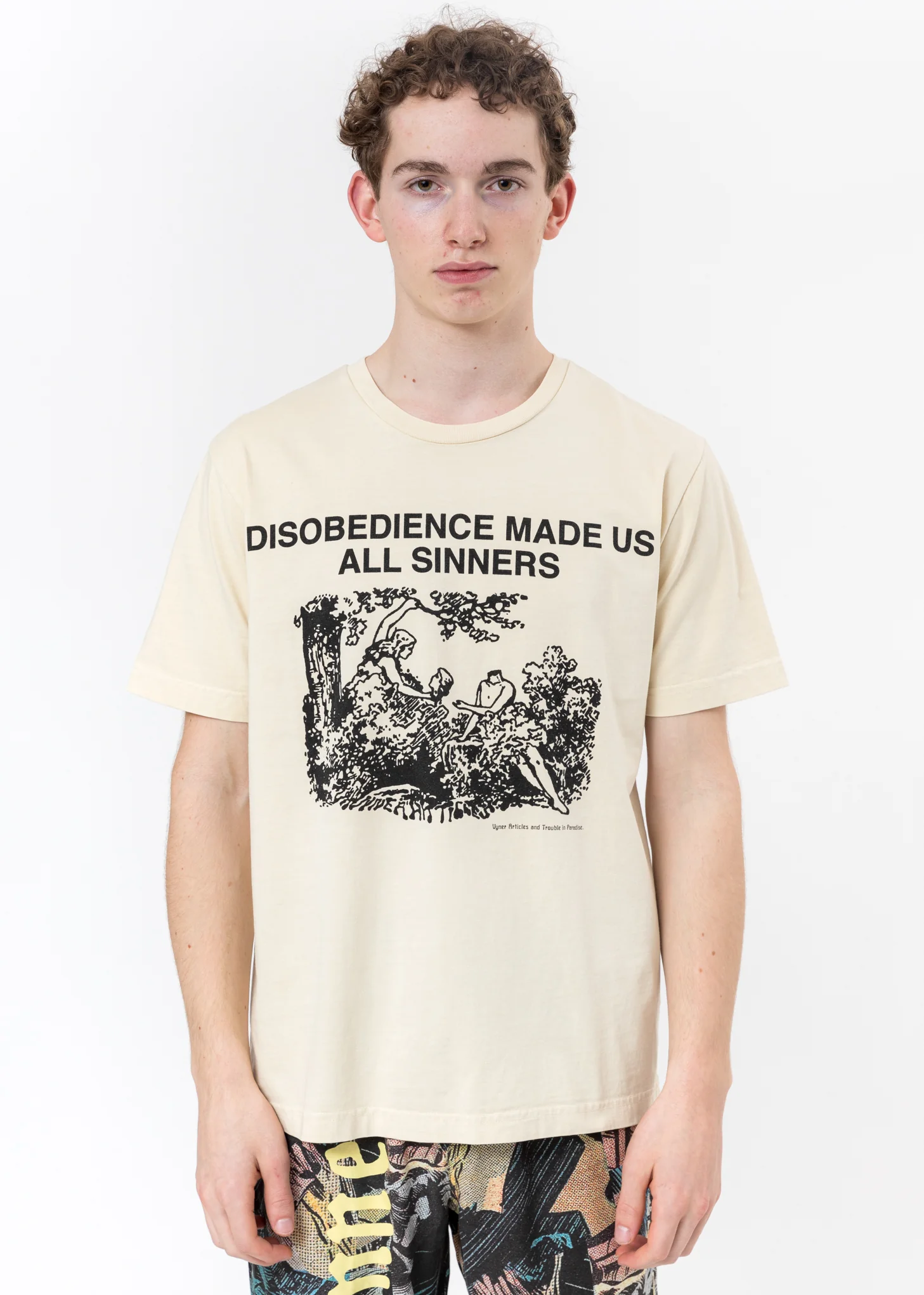Calico Under T-Shirt - Adam Eve Print
