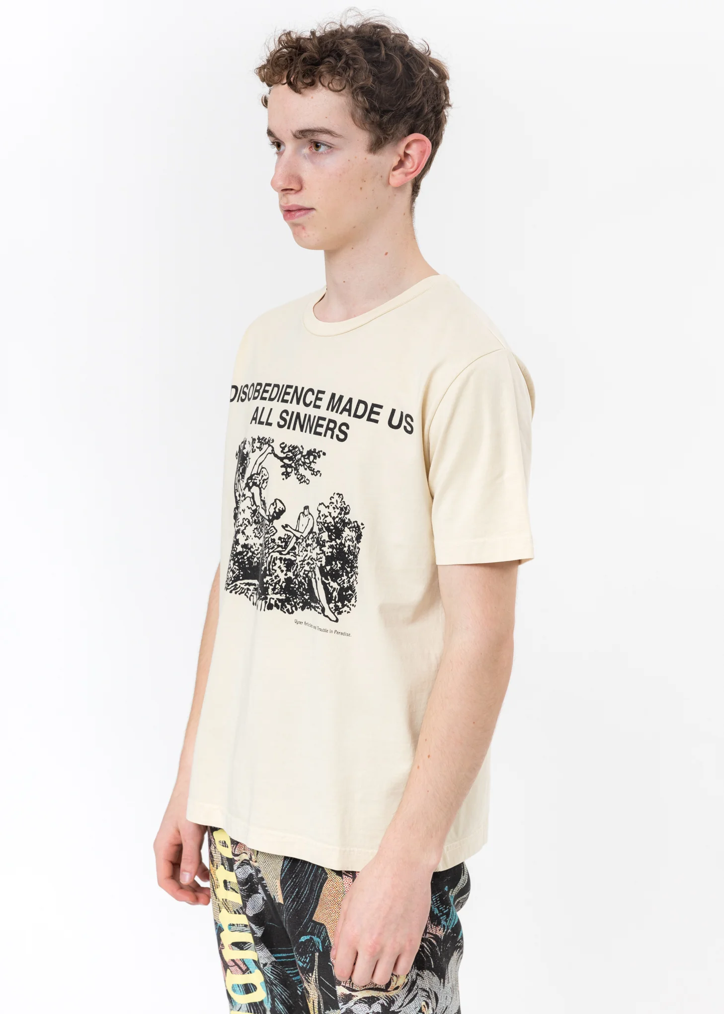 Calico Under T-Shirt - Adam Eve Print - Image 3