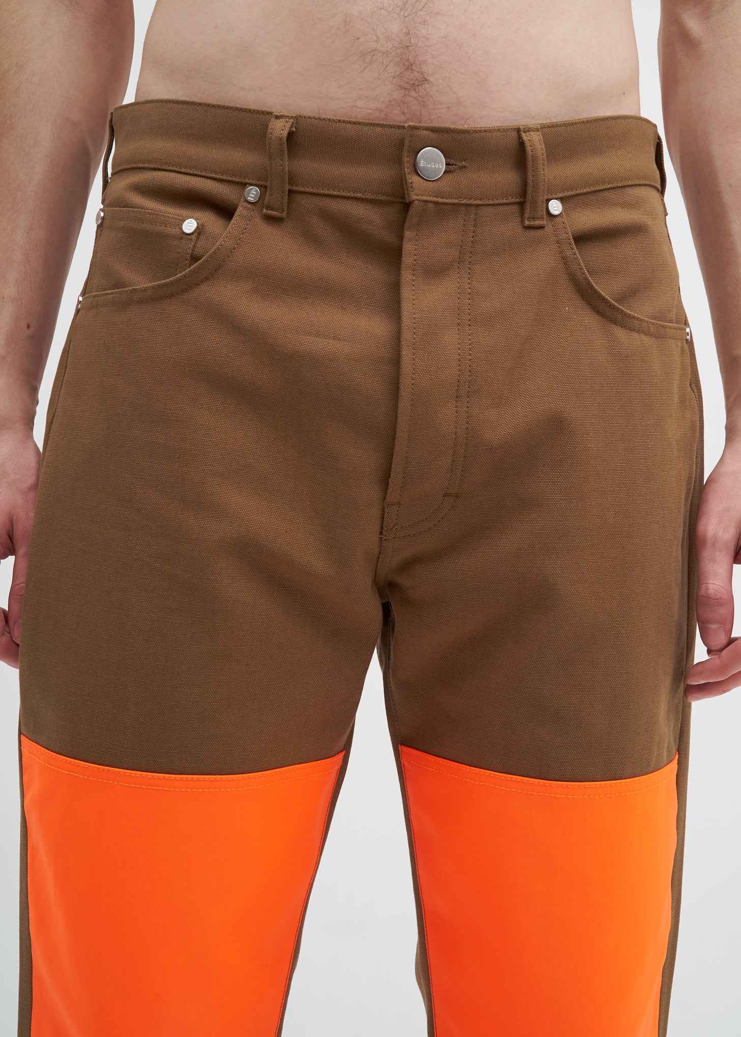 Camel Corner Canvas Trousers - Image 4