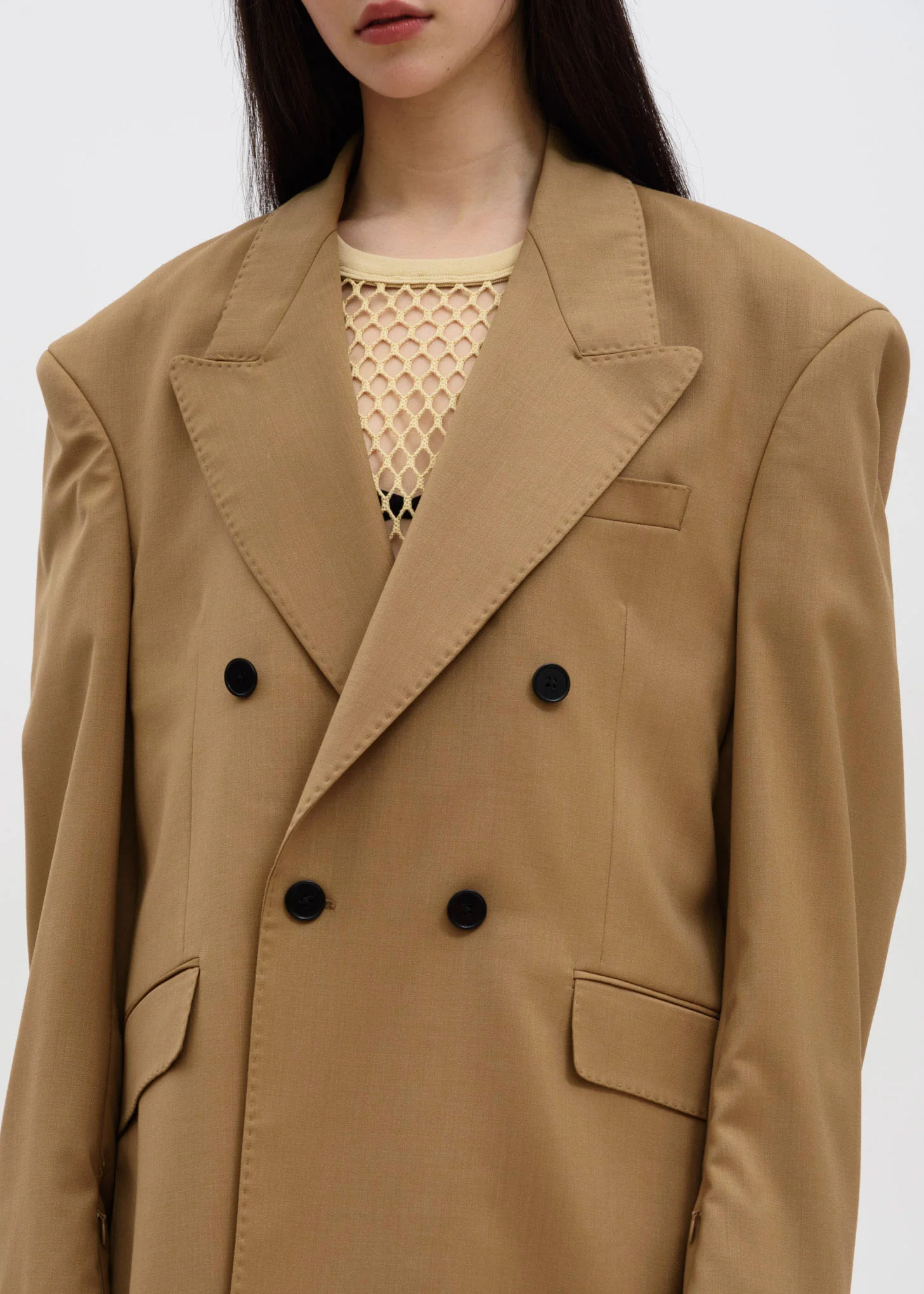 Camel Emil Double Breasted Coat - Image 5
