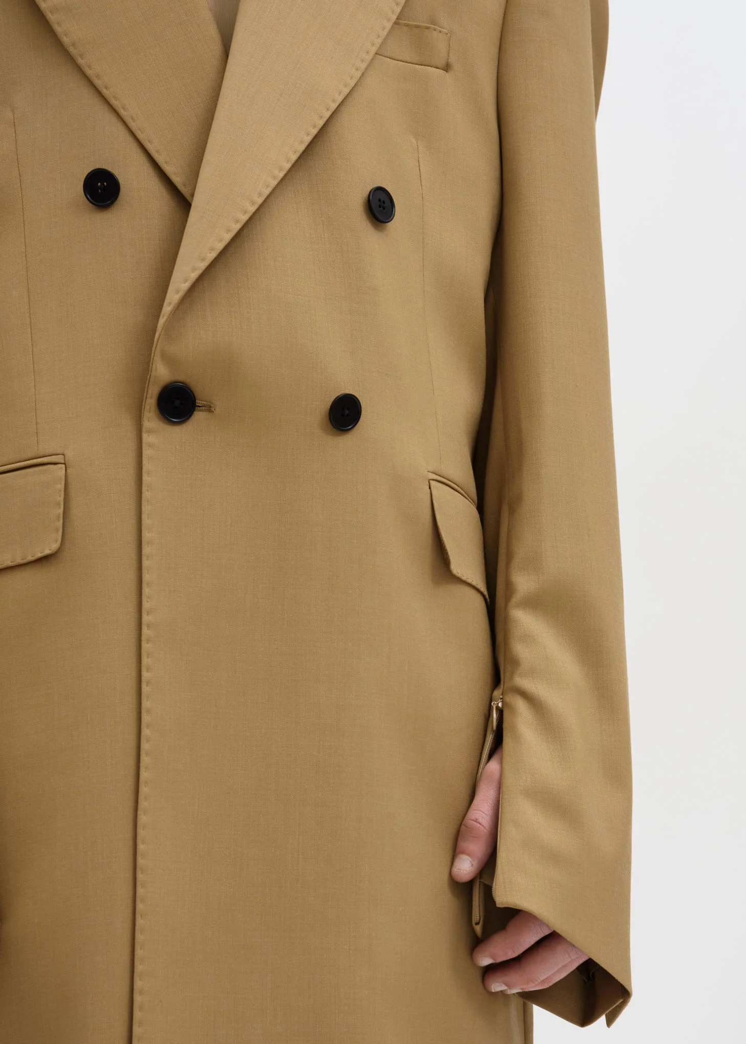 Camel Emil Double Breasted Coat - Image 5