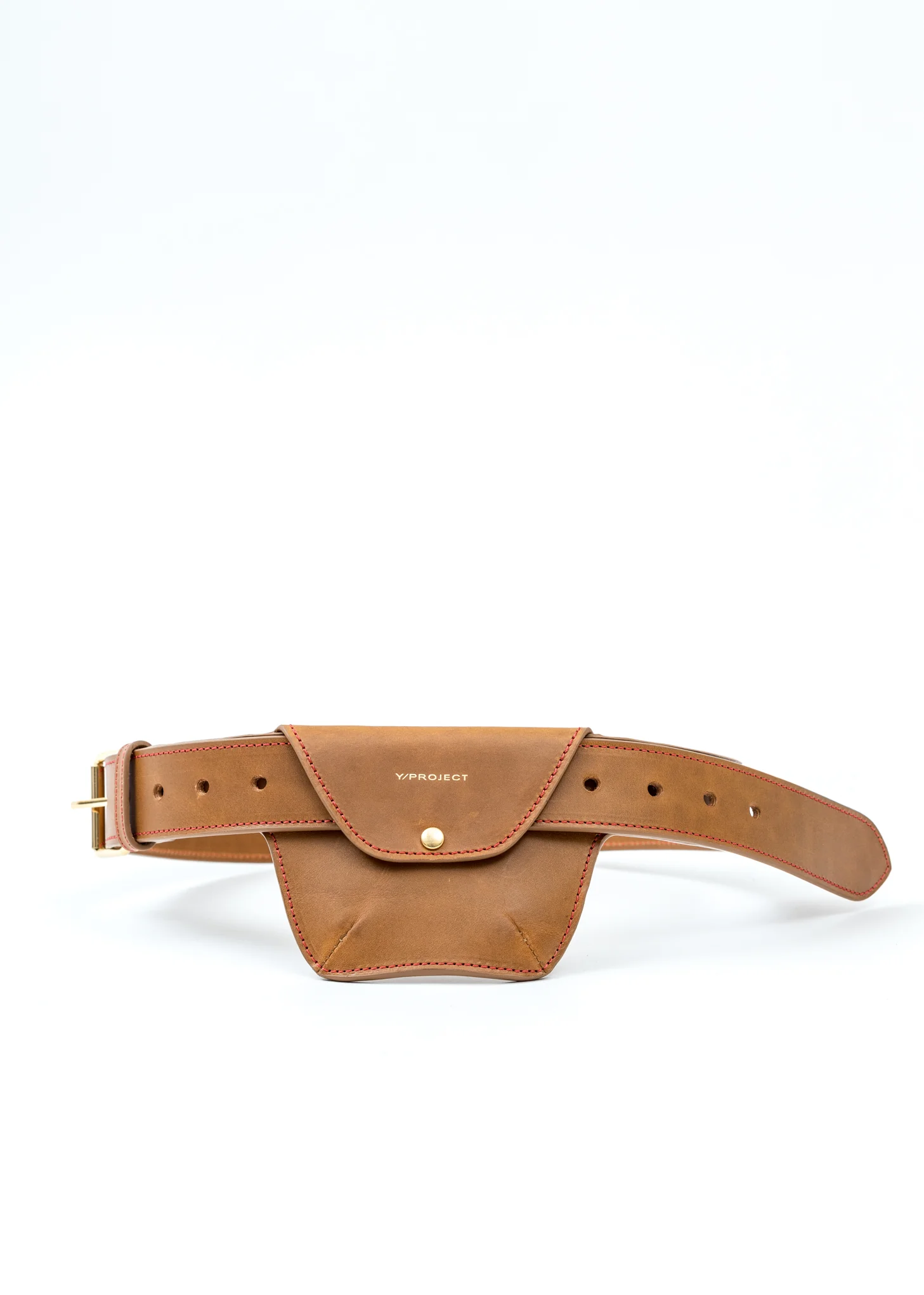 Camel Leather Pocket Belt