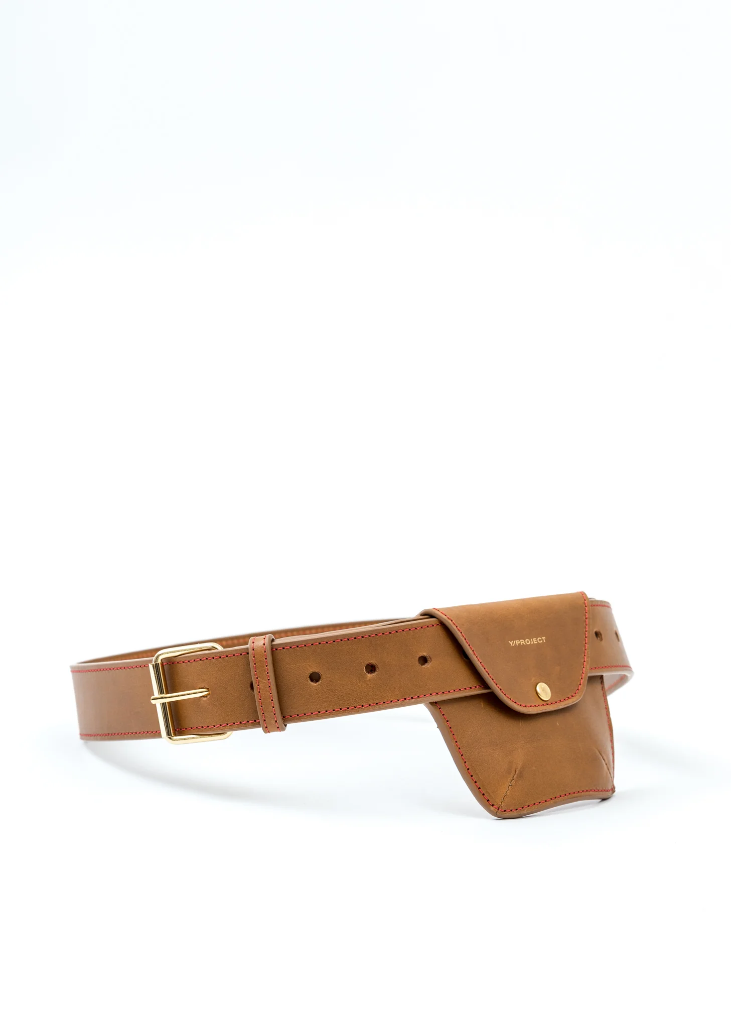 Camel Leather Pocket Belt - Image 3