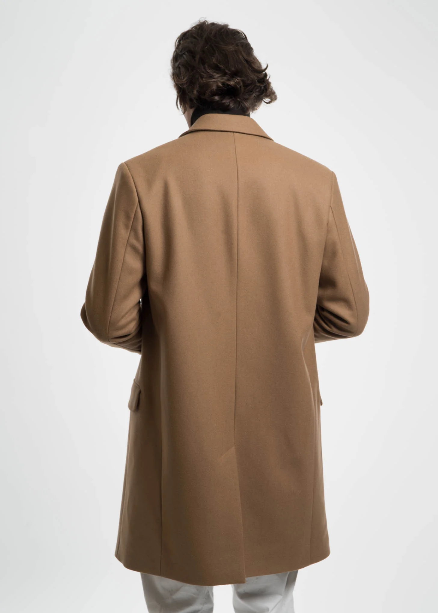 Camel Magnus Wool Coat - Image 3