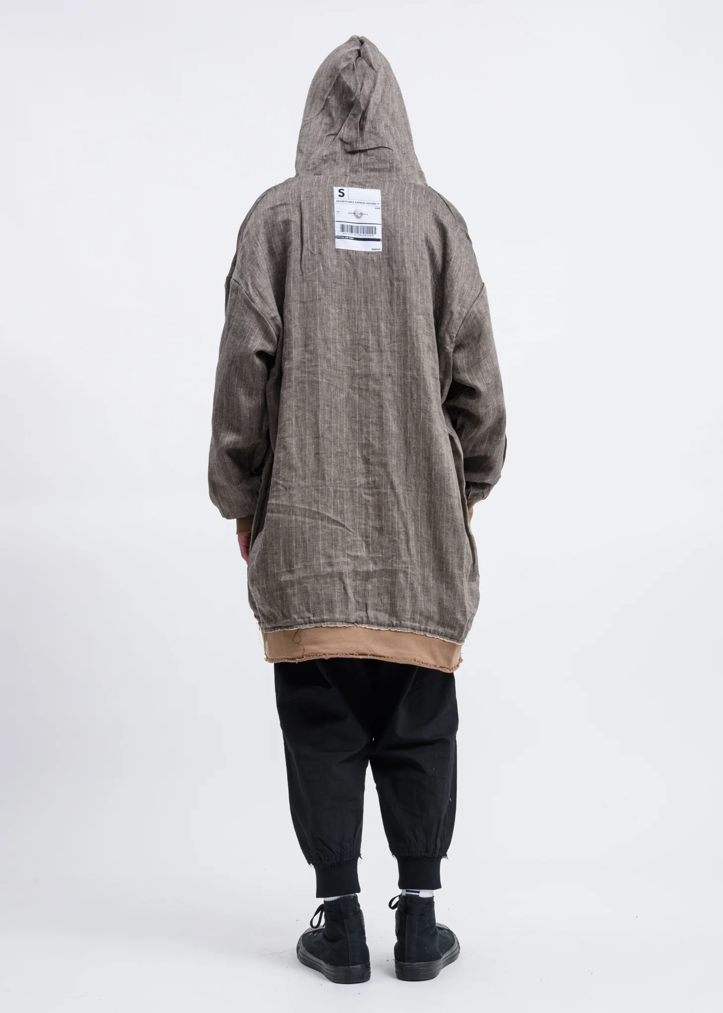 Camel Reversible Long Zip Up Hoodie - Image 10