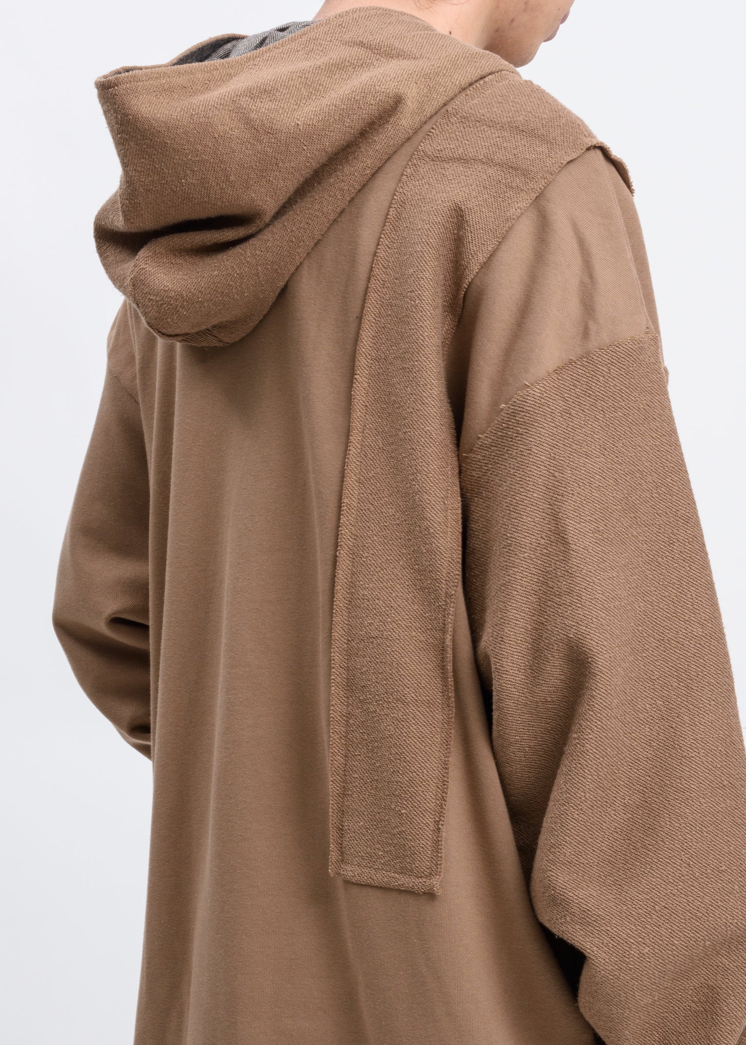 Camel Reversible Long Zip Up Hoodie - Image 2