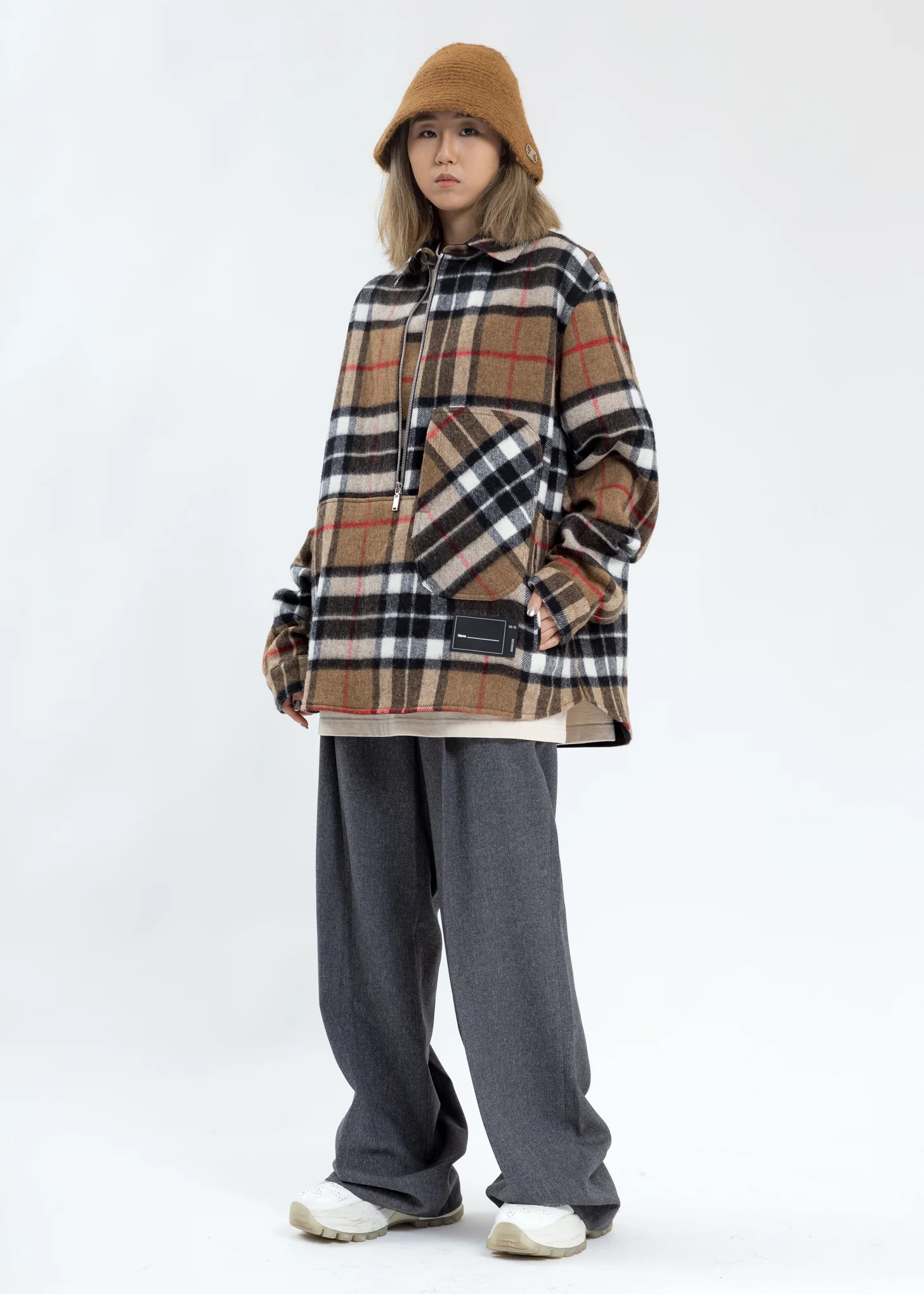 Camel WD English Check Anorak - Image 7