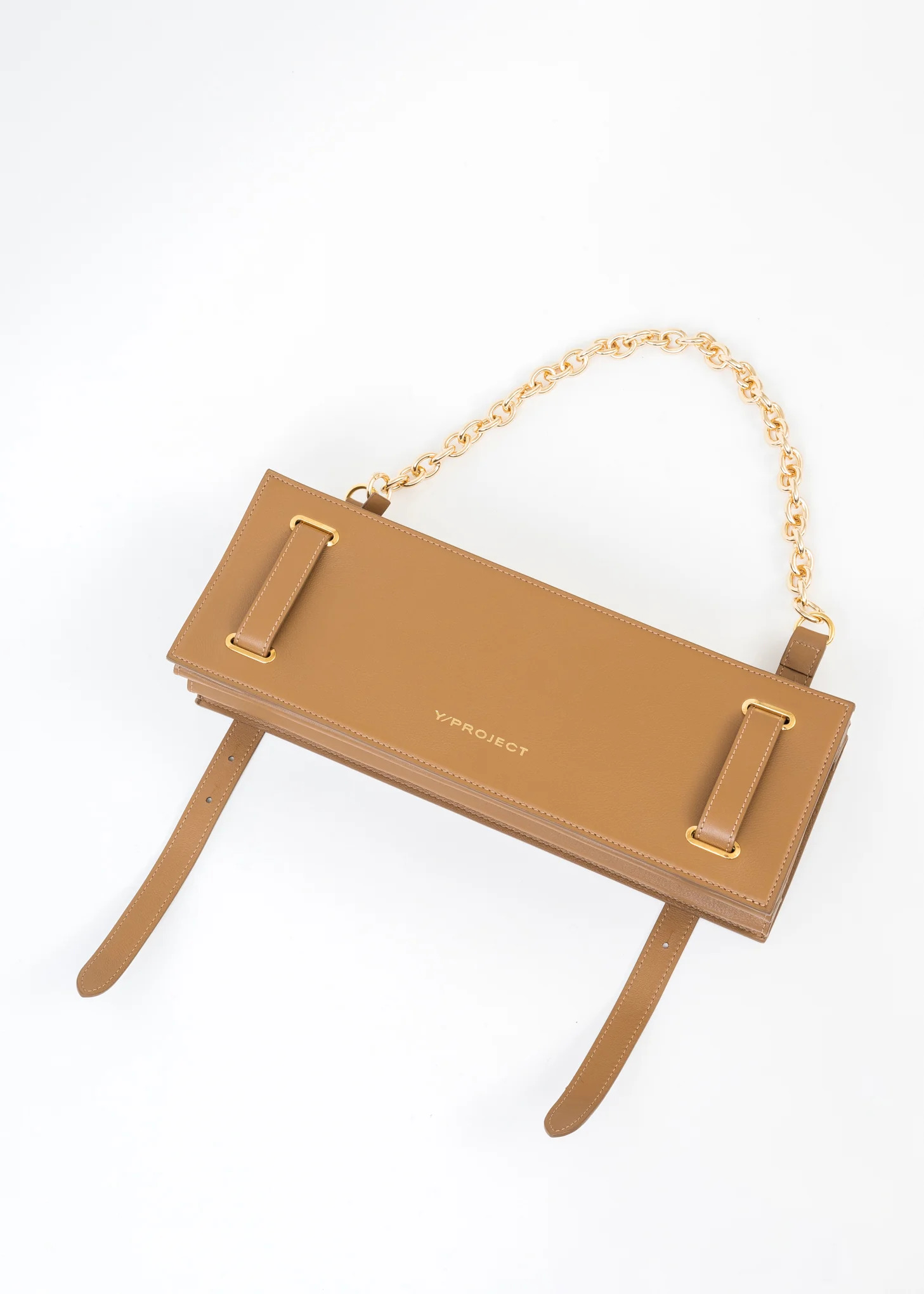 CARAMEL ACCORDION BAG WITH CHAIN - Image 10