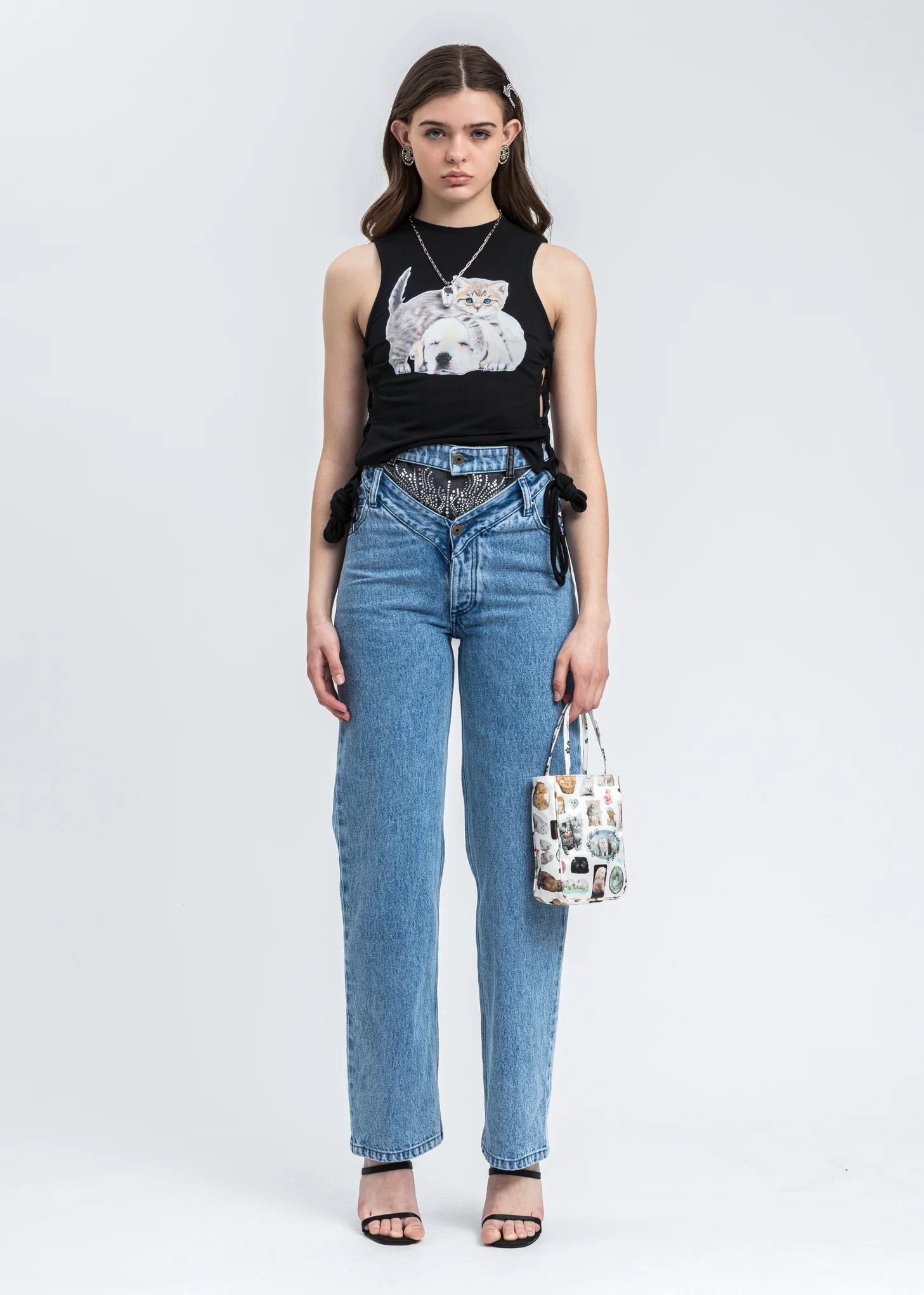 Cats Print Kate Bag - Image 6
