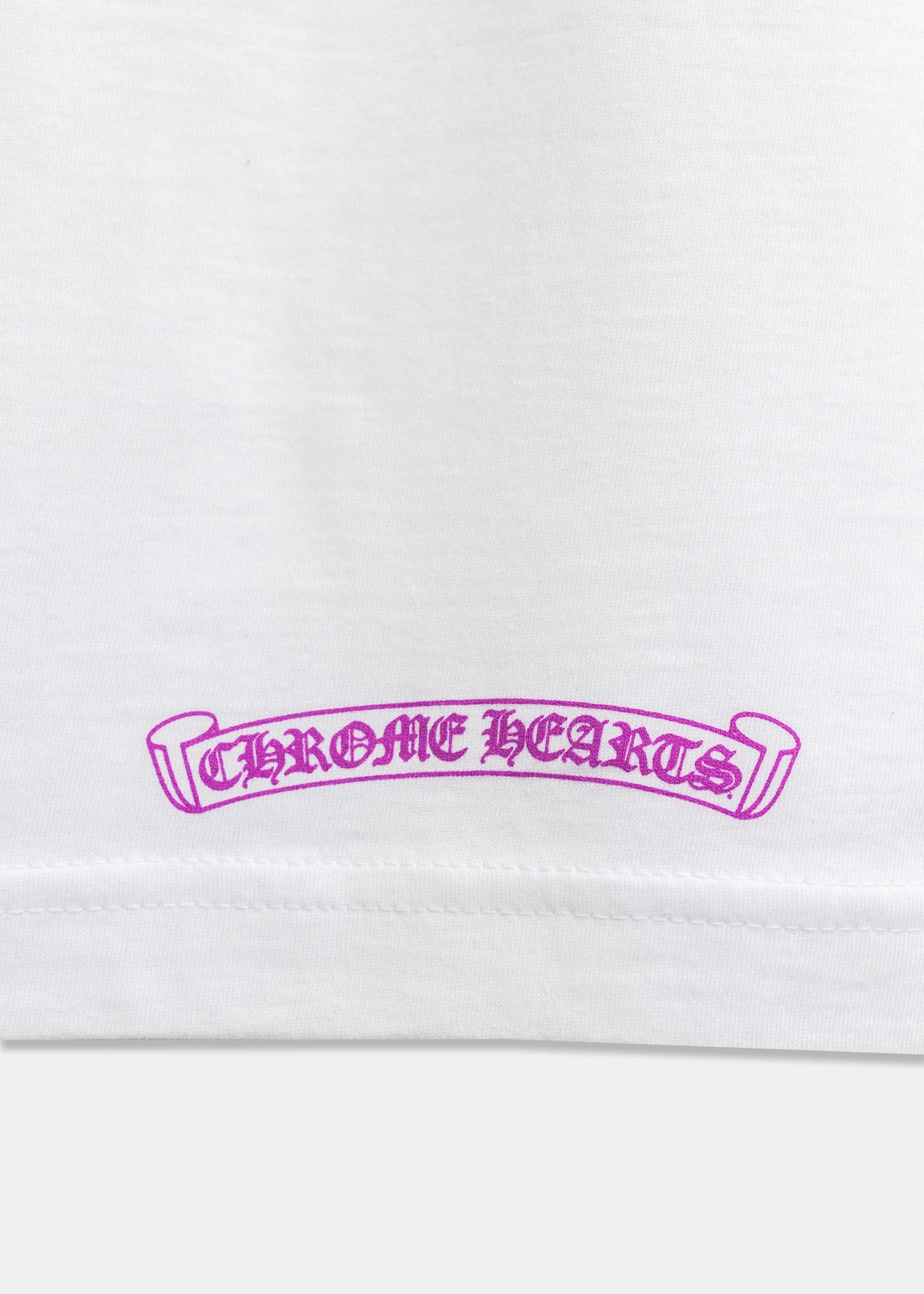 CH Neck Script White Purple Tee - Image 5