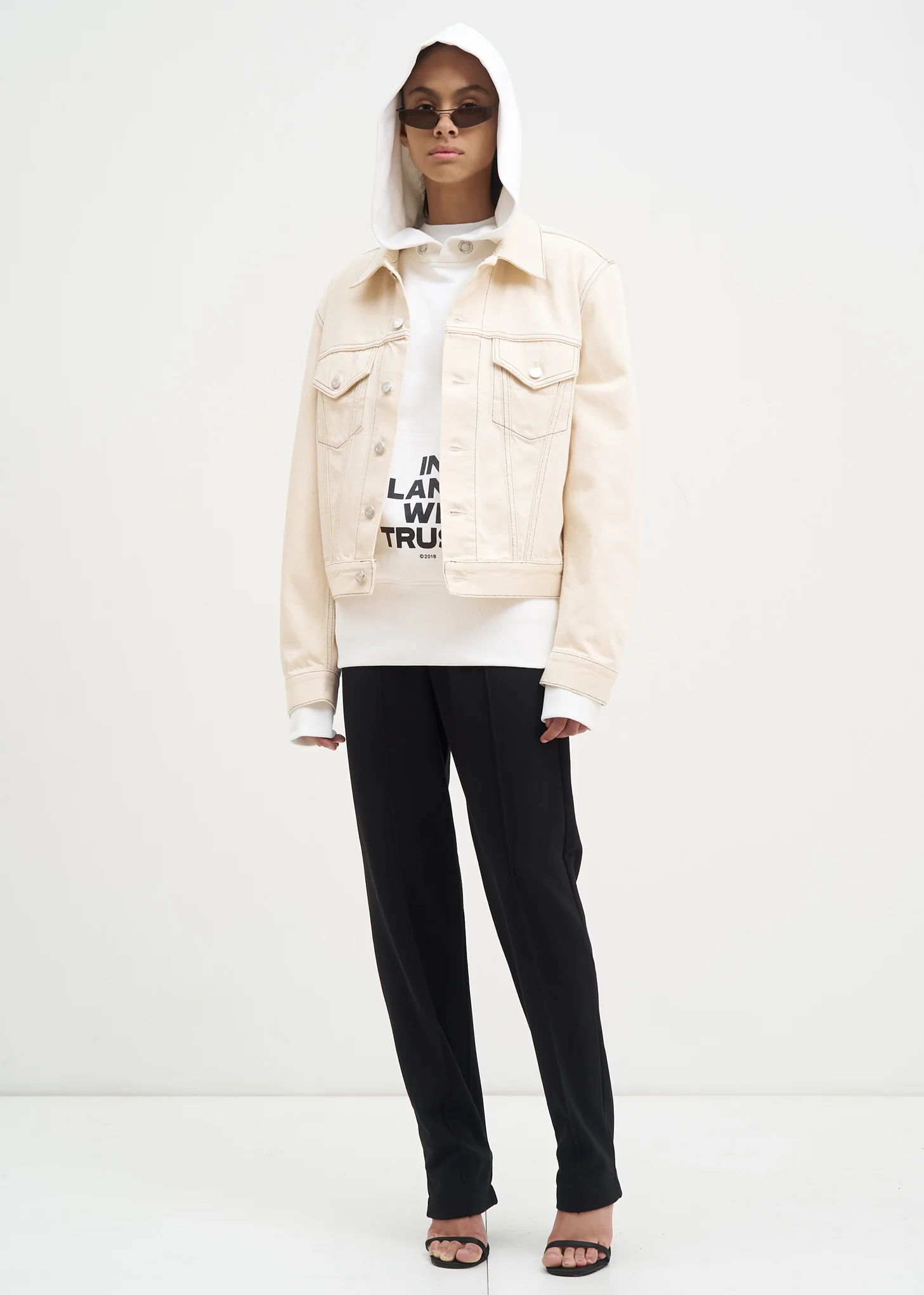 Chalk White Brian Roettinger Logo Hack Standard Hoodie - Image 6