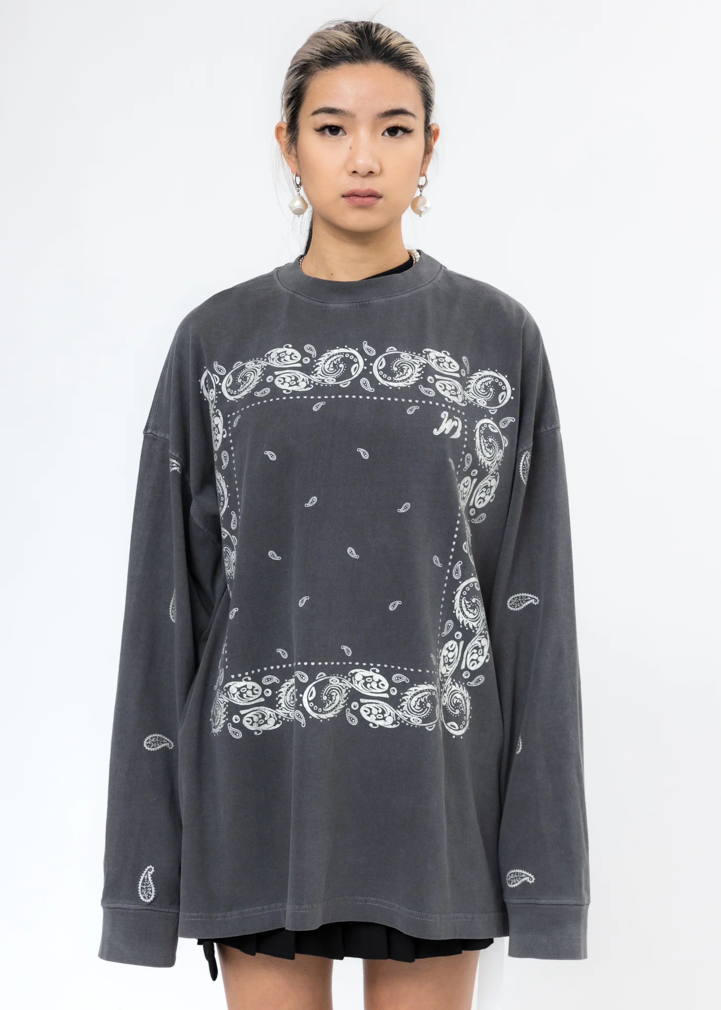 Charcoal Bandana Long Sleeve (Glow In The Dark)
