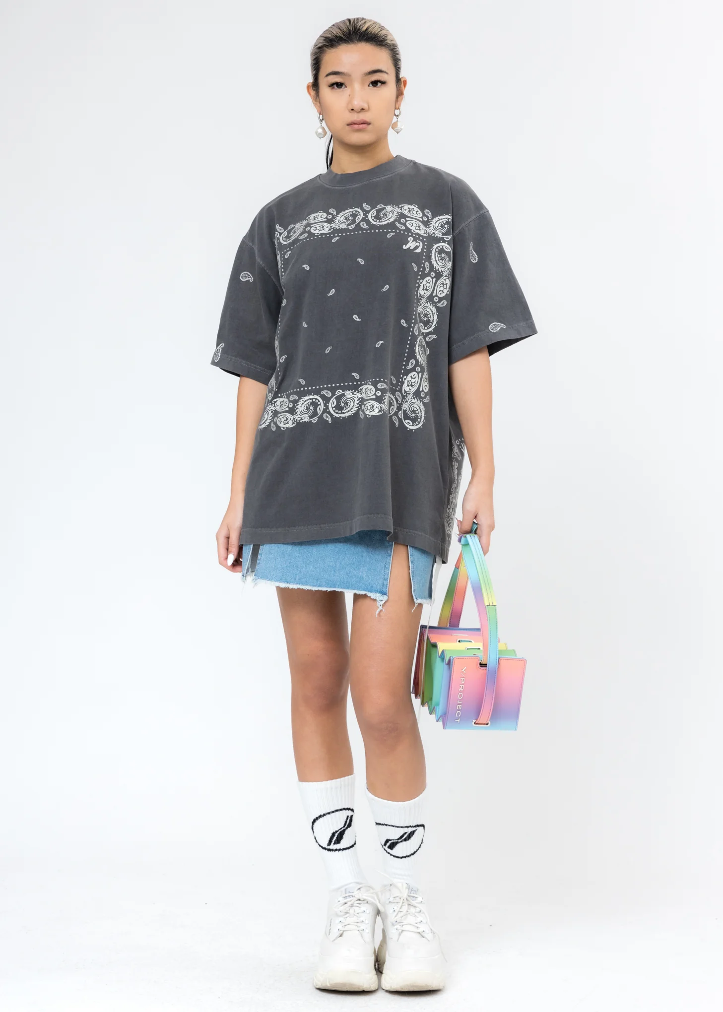 Charcoal Bandana T-Shirt (Glow In The Dark) - Image 7