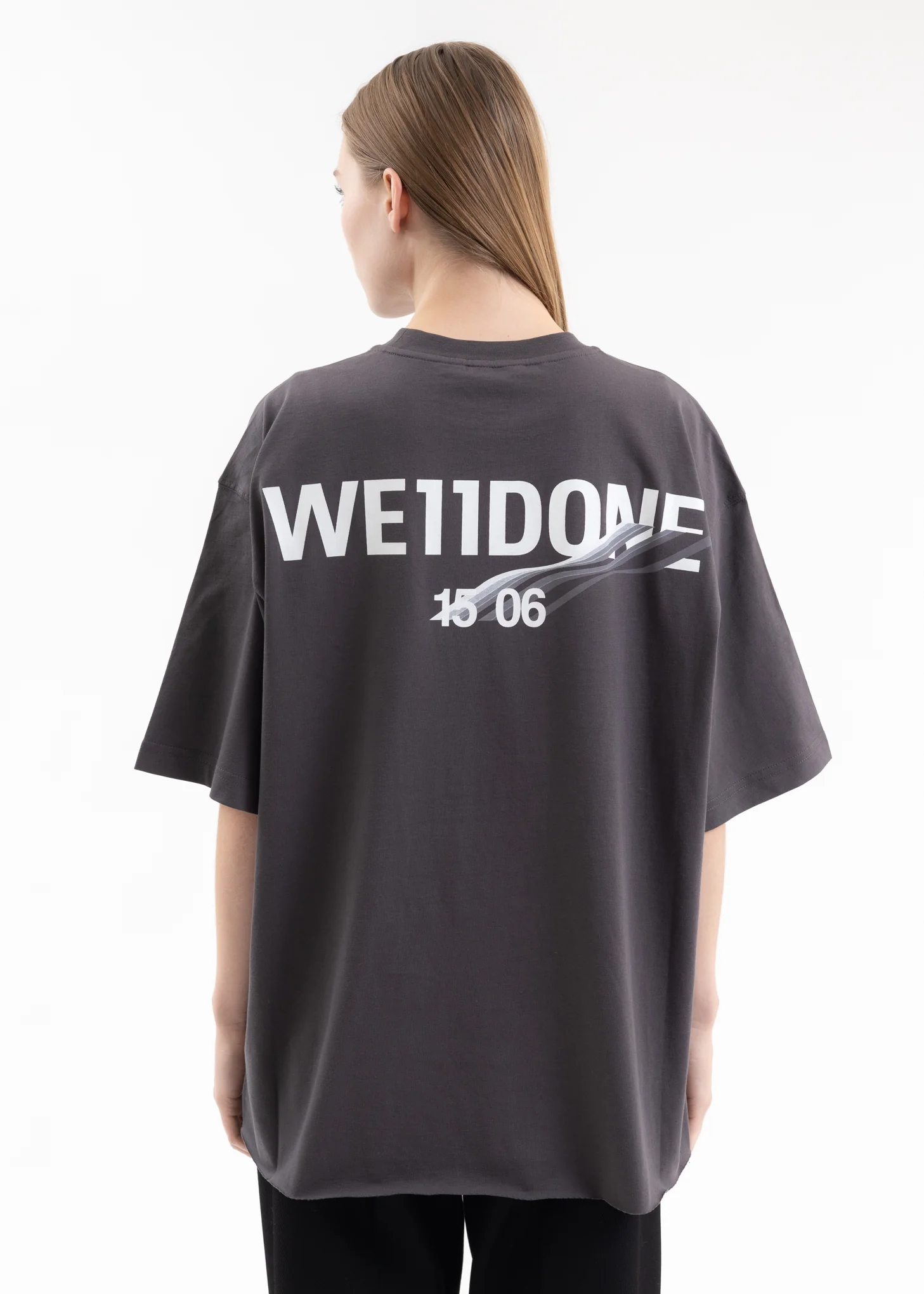 CHARCOAL BASIC 1506 LOGO T-SHIRT - Image 2