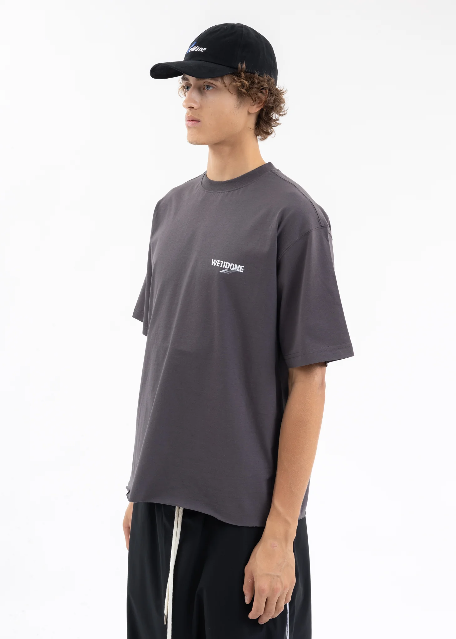 CHARCOAL BASIC 1506 LOGO T-SHIRT - Image 3