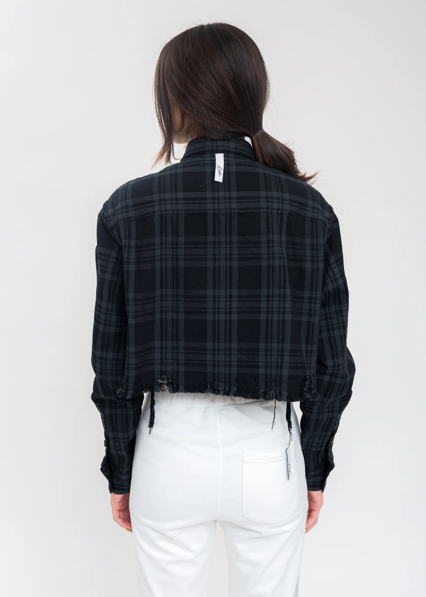 Charcoal Check Shirt - Image 3