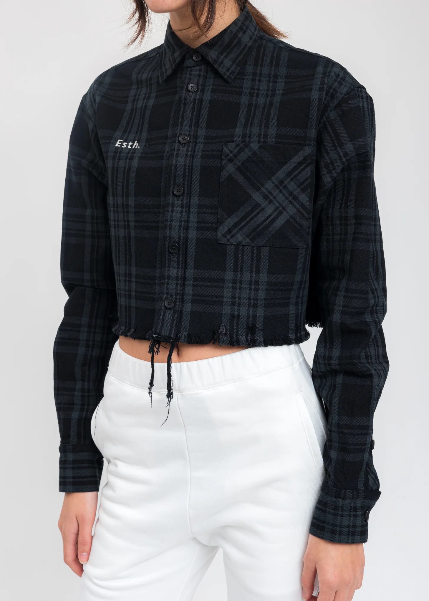 Charcoal Check Shirt - Image 4