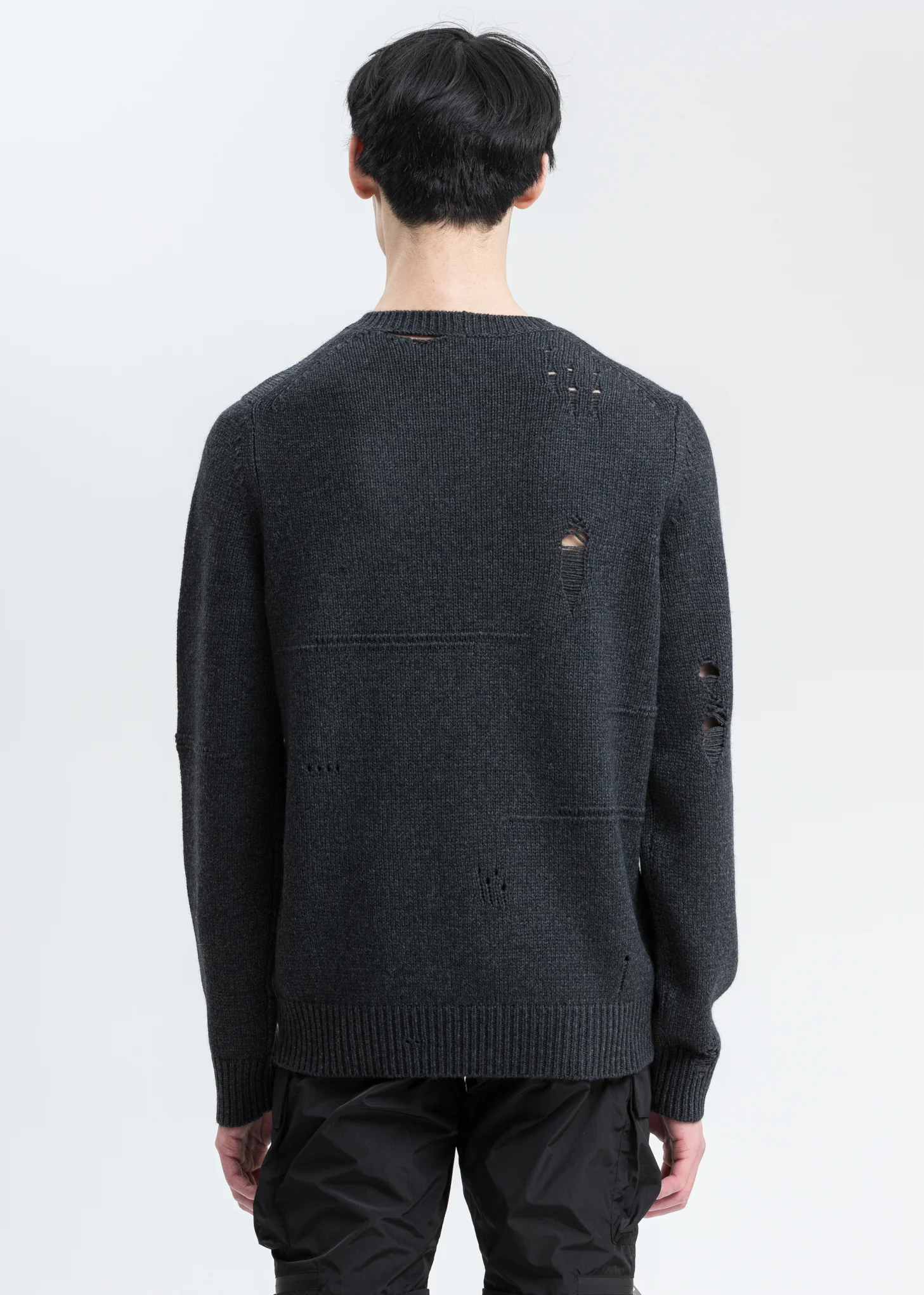 Charcoal Distressed Crewneck - Image 4