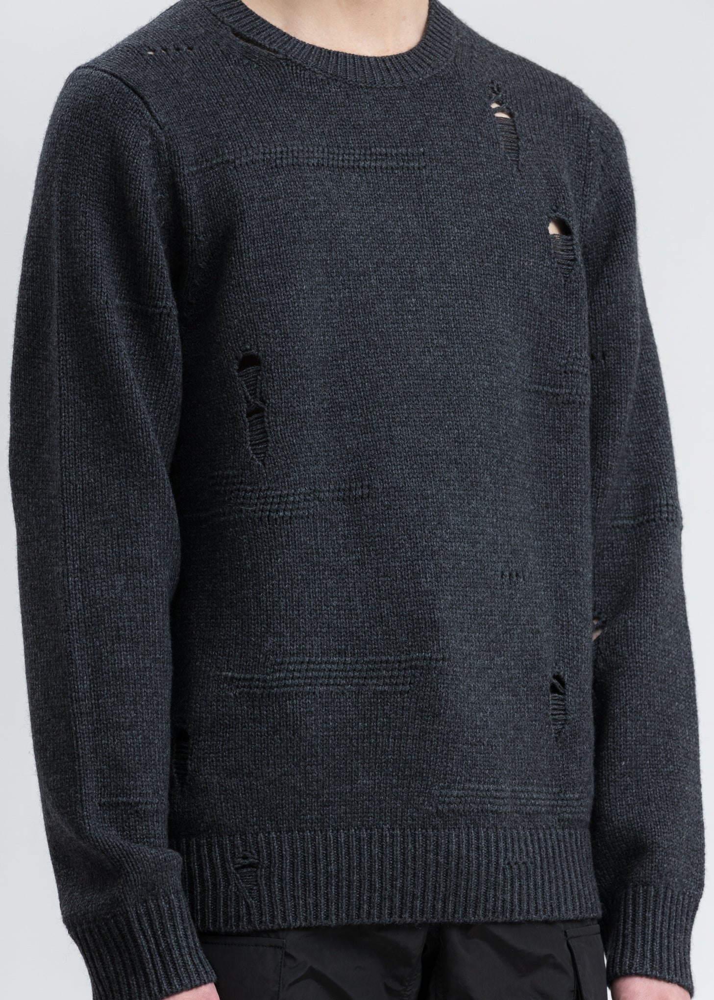 Charcoal Distressed Crewneck - Image 5