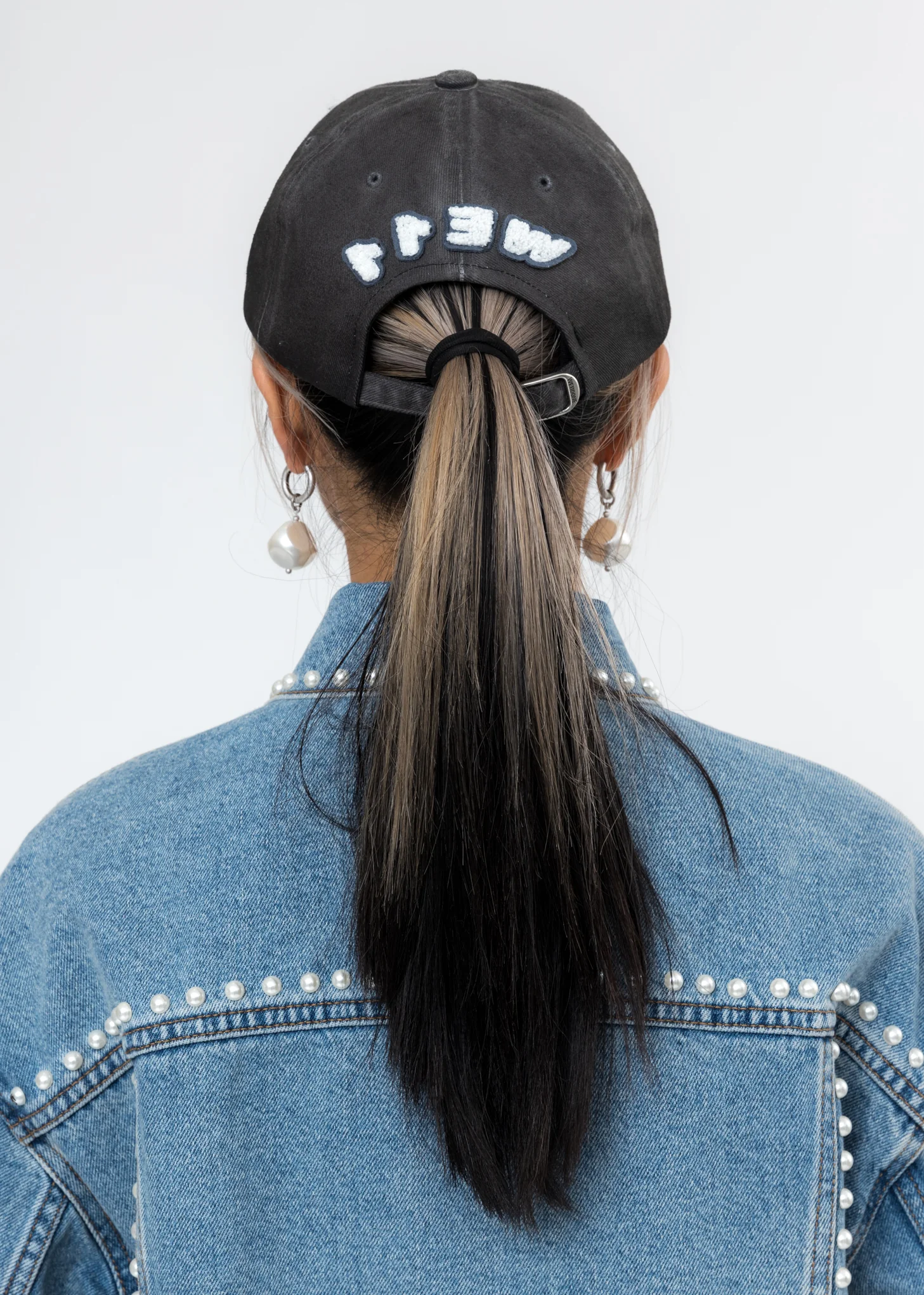 Charcoal Embroidered Patch Logo Cap - Image 2