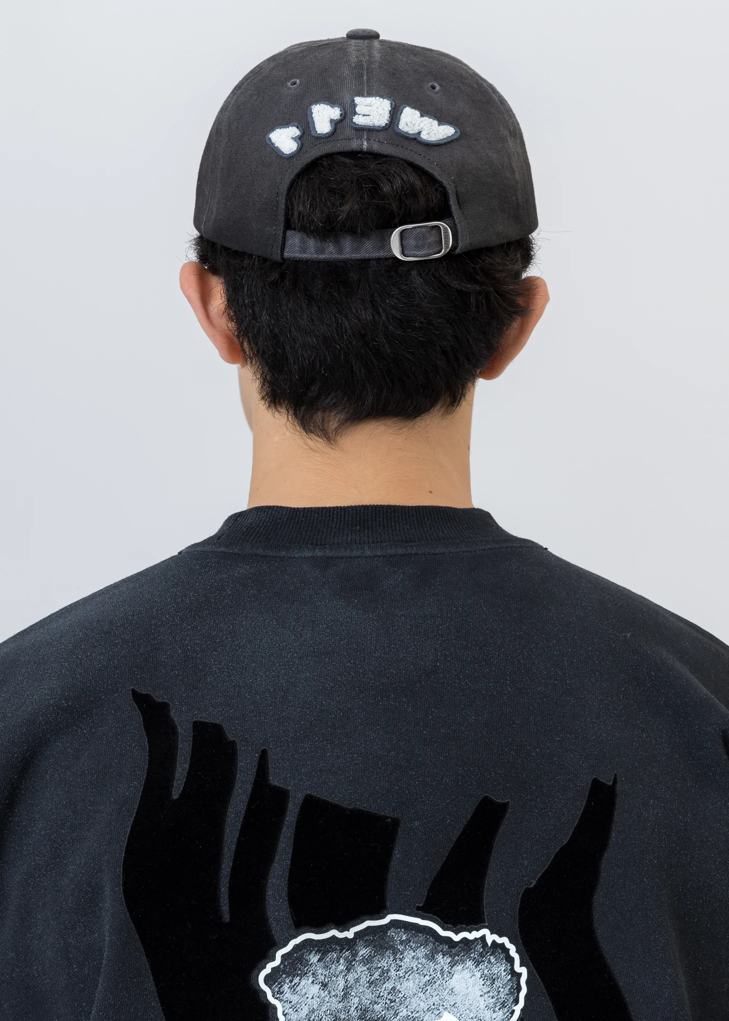 Charcoal Embroidered Patch Logo Cap - Image 2