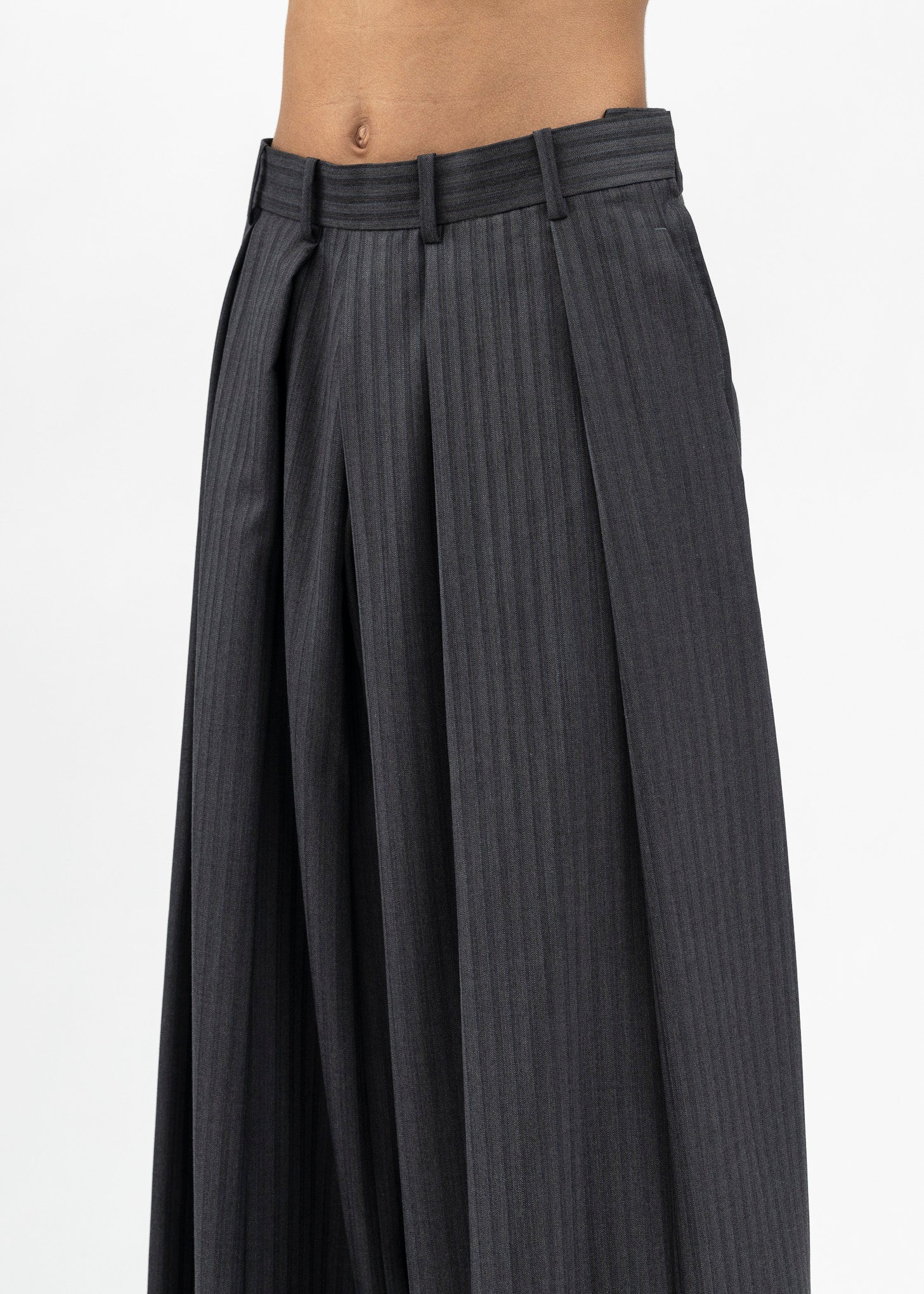 Charcoal Flannel Trousers - Image 4