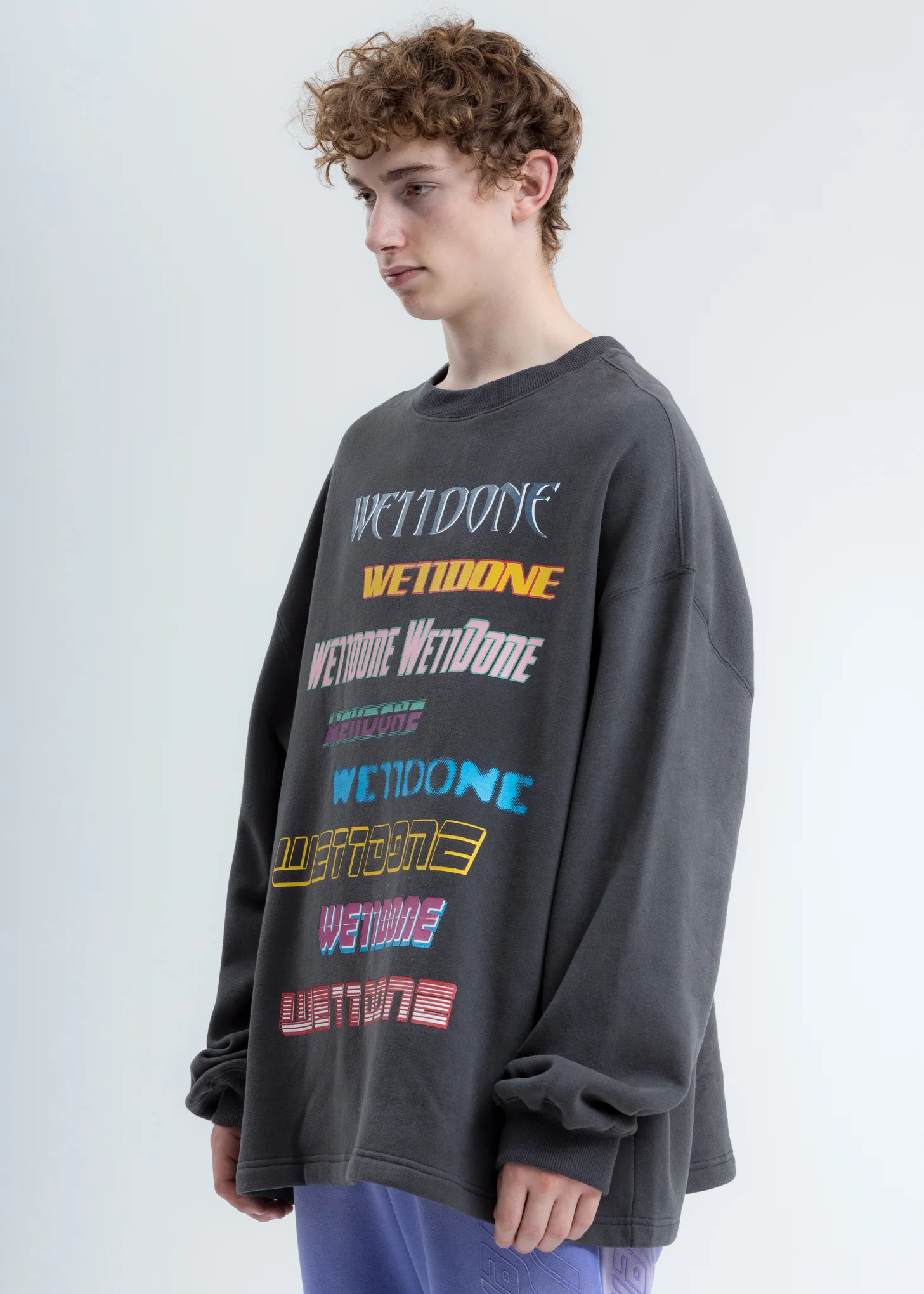 Charcoal Multi Logo Sweatshirt - Image 2