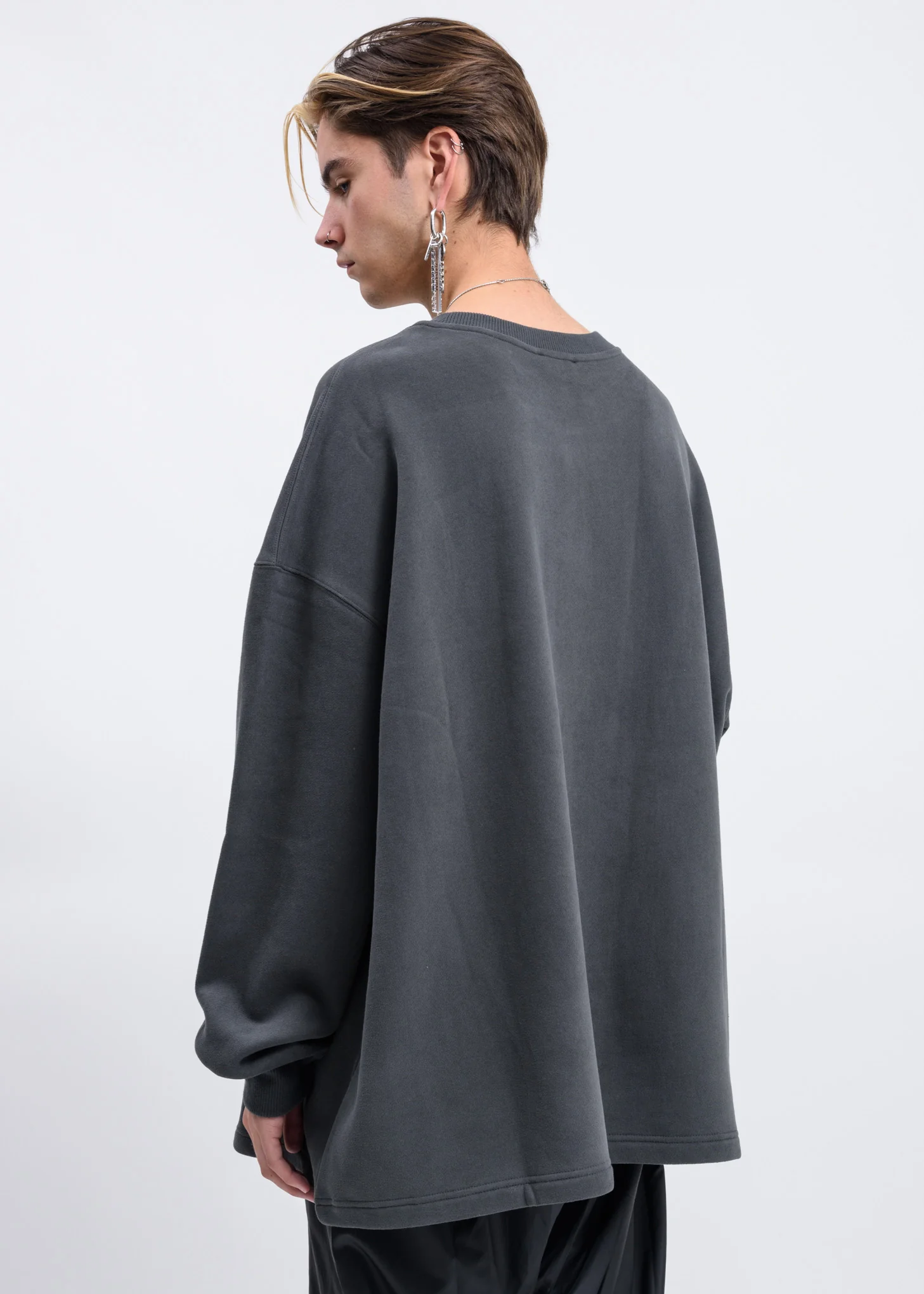 Charcoal Front Logo Sweatshirt - Image 2