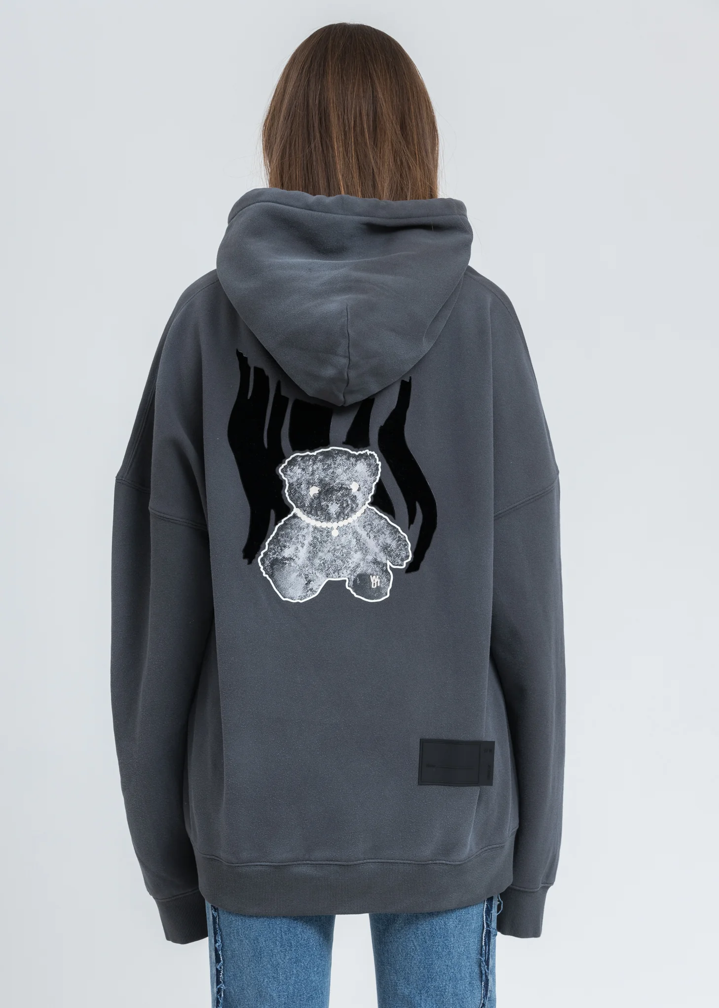 Charcoal Glow In The Dark Teddy Hoodie