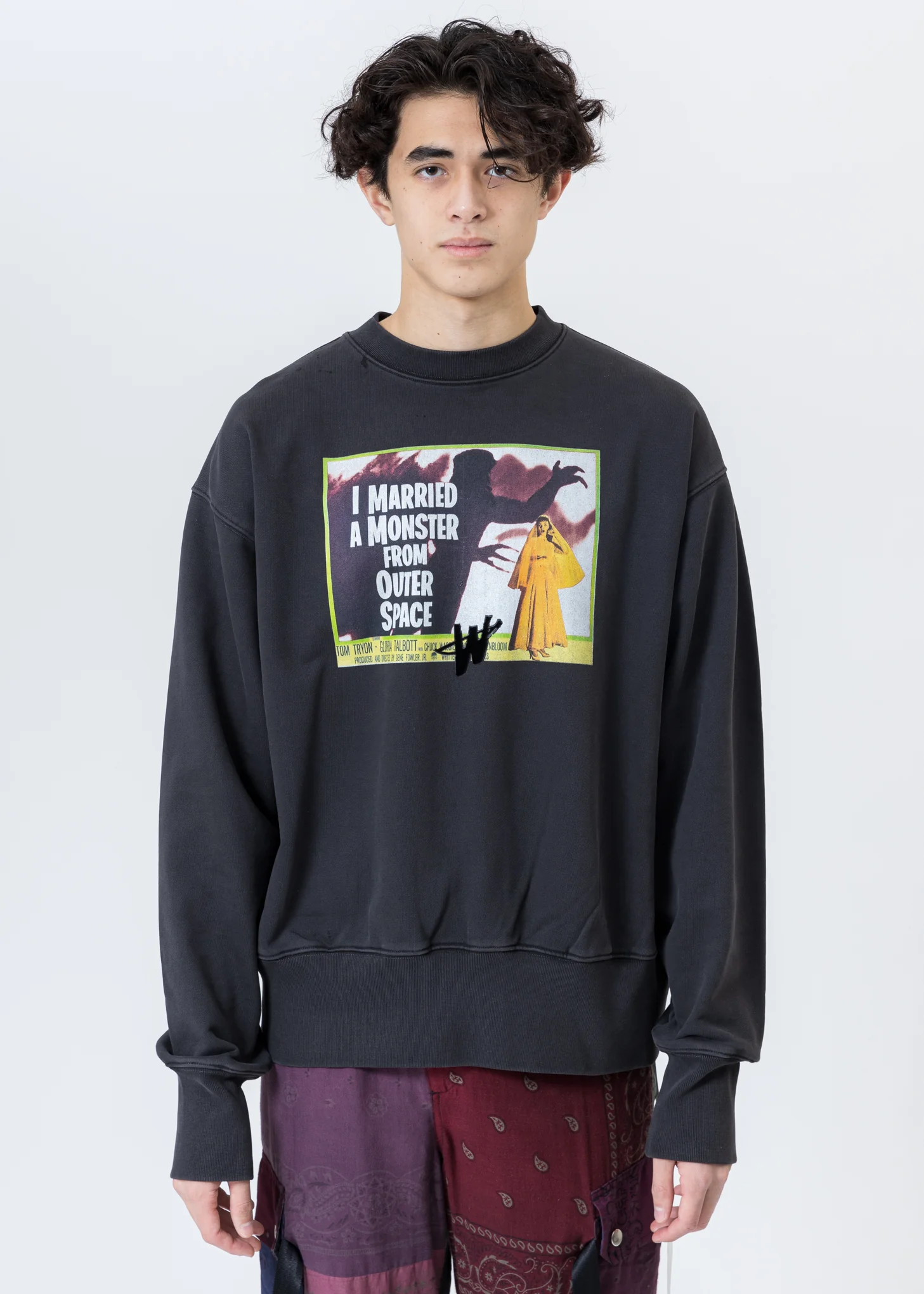 Charcoal Horror Movie Sweater