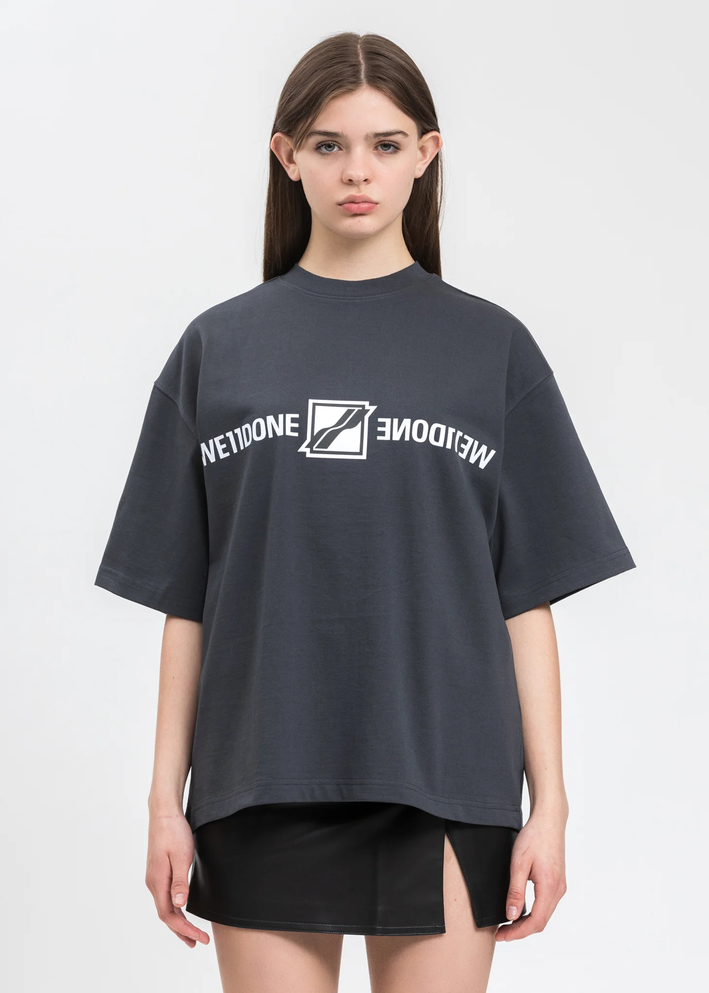 Charcoal Mirror Logo T-Shirt