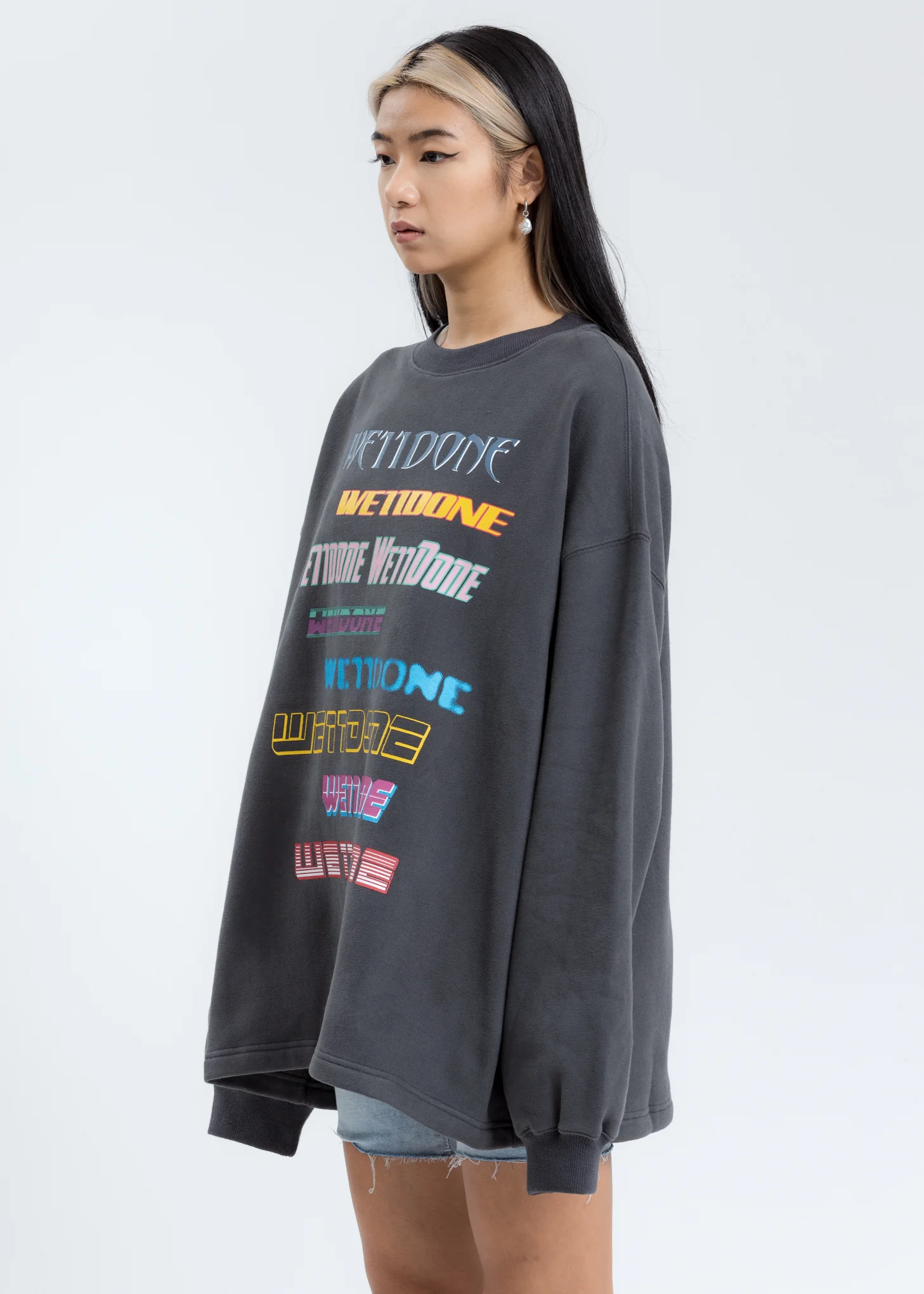 Charcoal Multi Logo Sweatshirt - Image 3