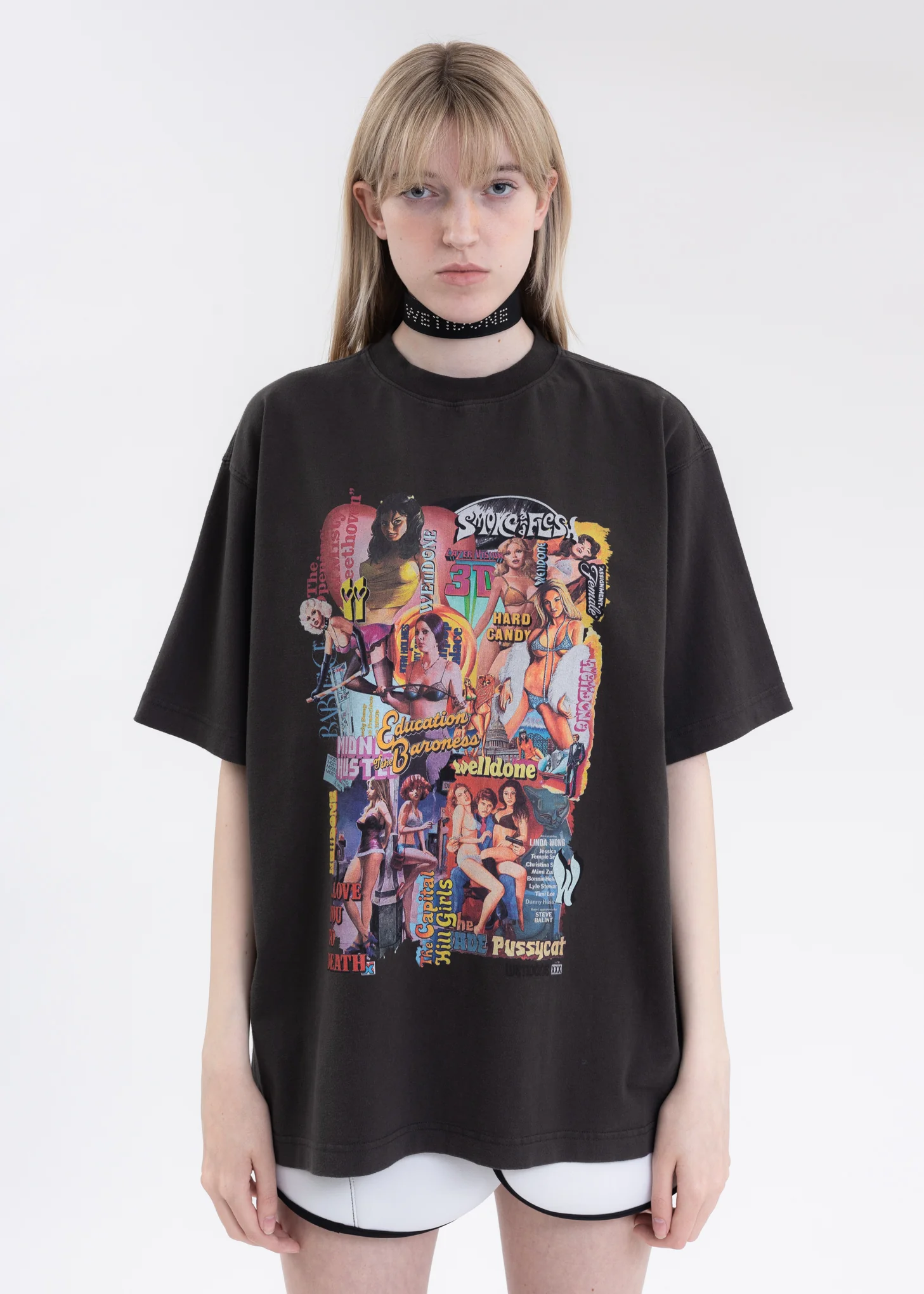 Charcoal New Movie Collage T-Shirt