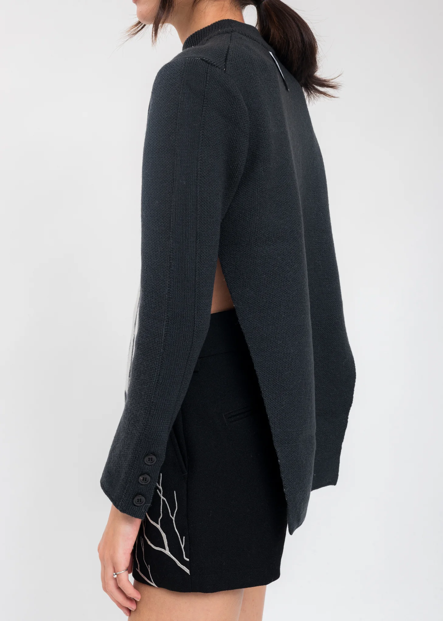 Charcoal Night Wool Sweater - Image 5