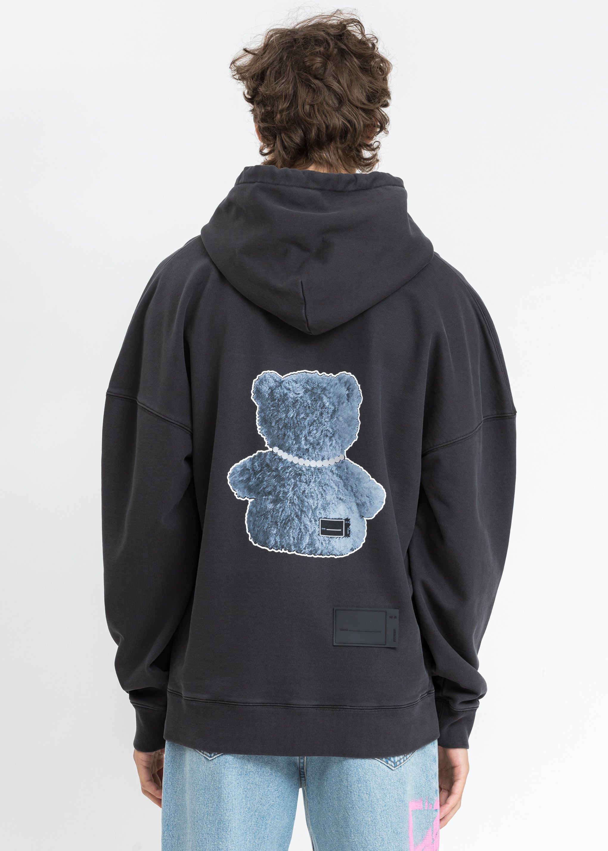 Charcoal Pearl Necklace Teddy Hoodie (Reflect) - Image 4