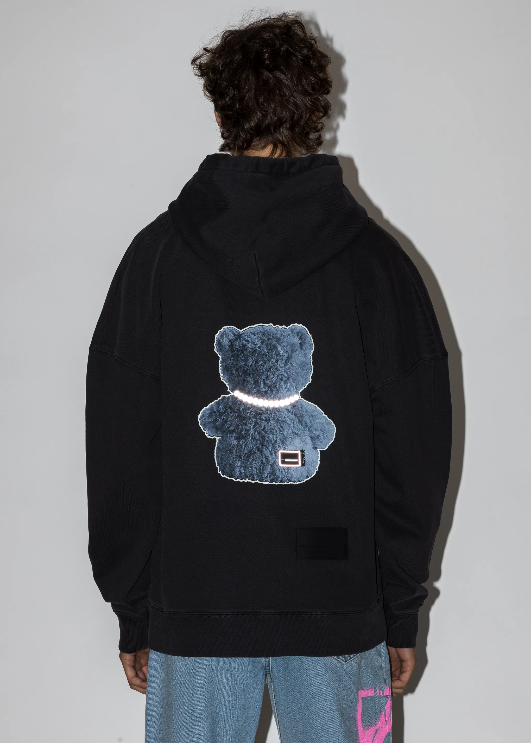 Charcoal Pearl Necklace Teddy Hoodie (Reflect) - Image 5