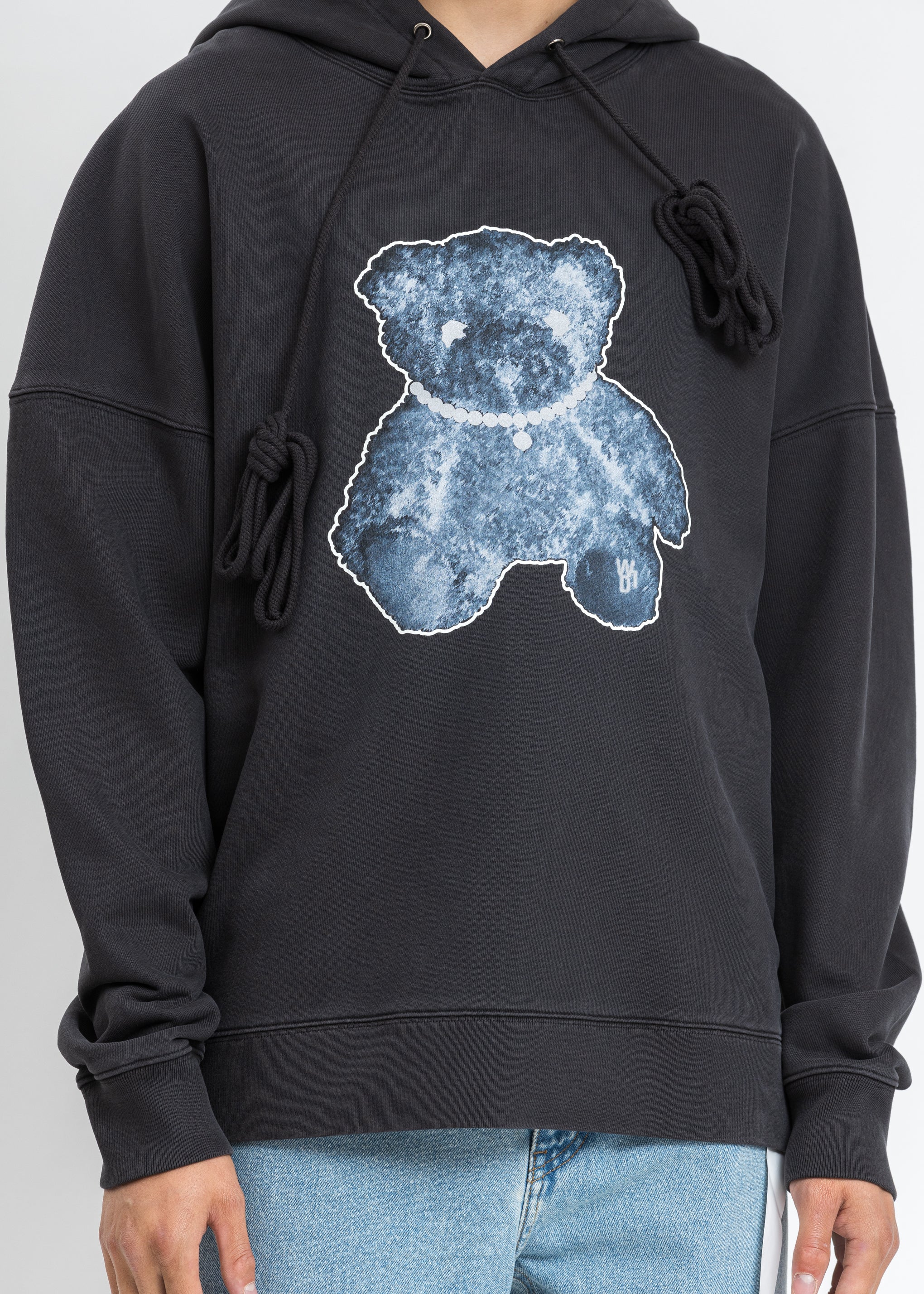 Charcoal Pearl Necklace Teddy Hoodie (Reflect) - Image 6
