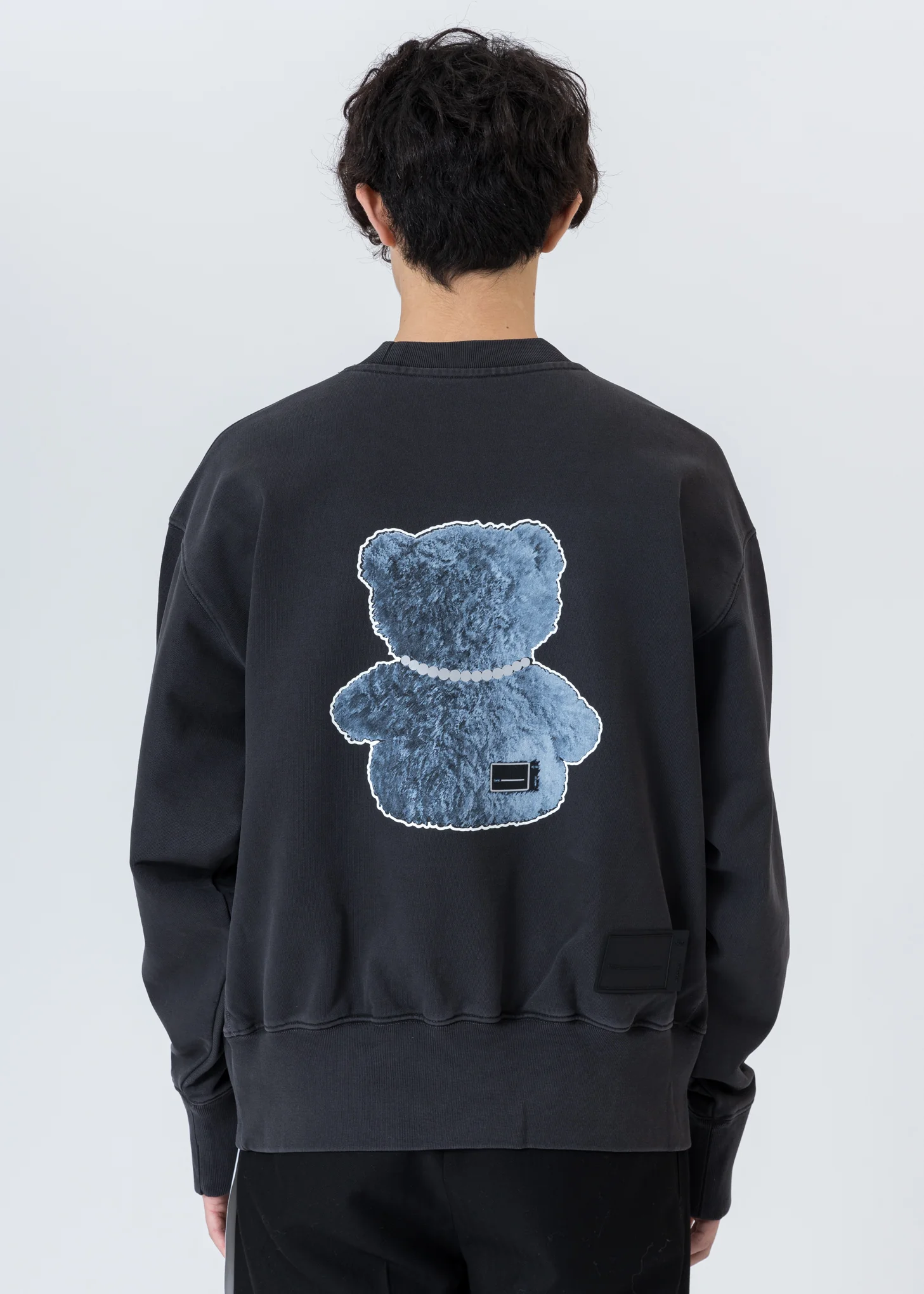 Charcoal Pearl Necklace Teddy Sweater (Reflect) - Image 6