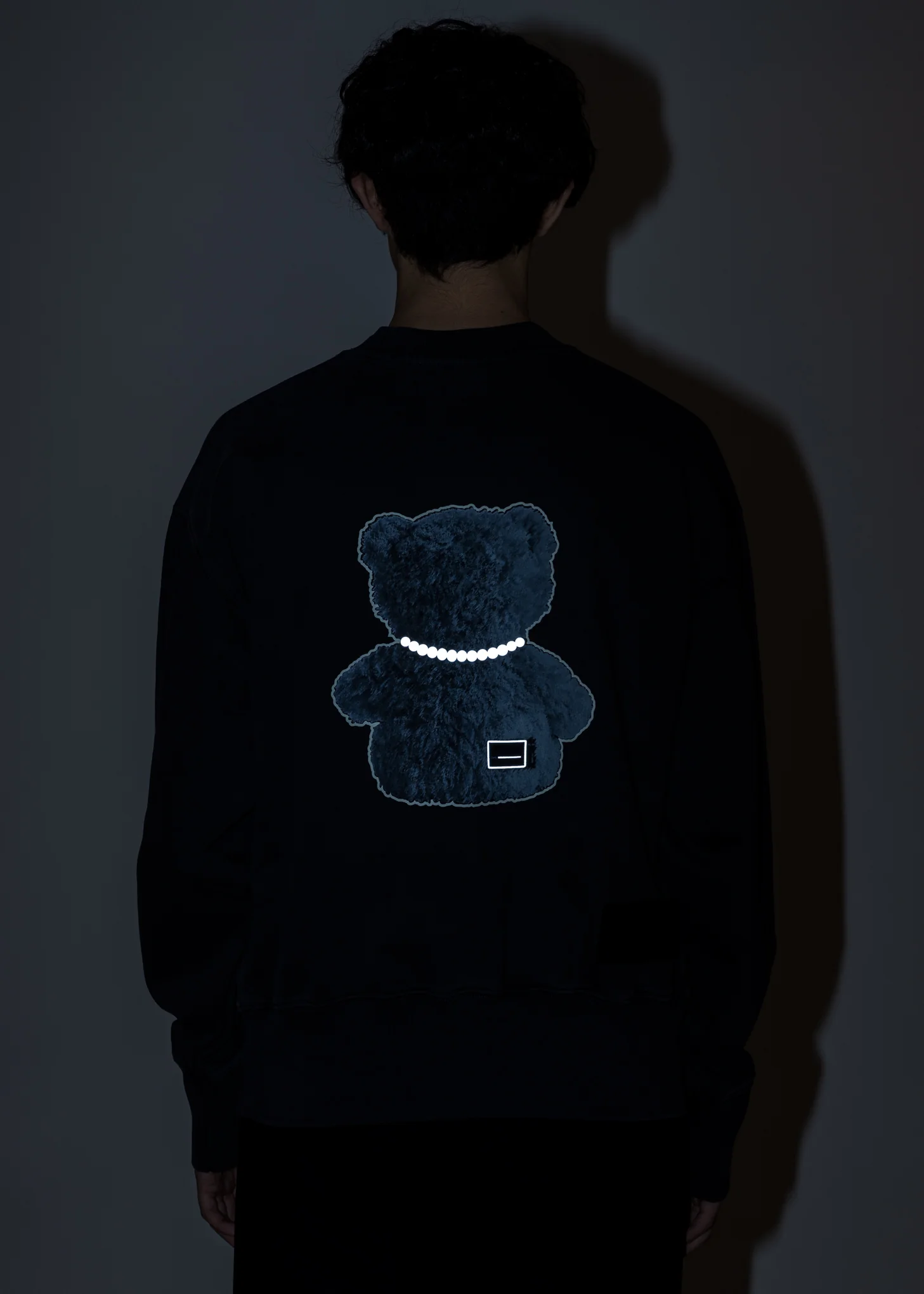 Charcoal Pearl Necklace Teddy Sweater (Reflect) - Image 7