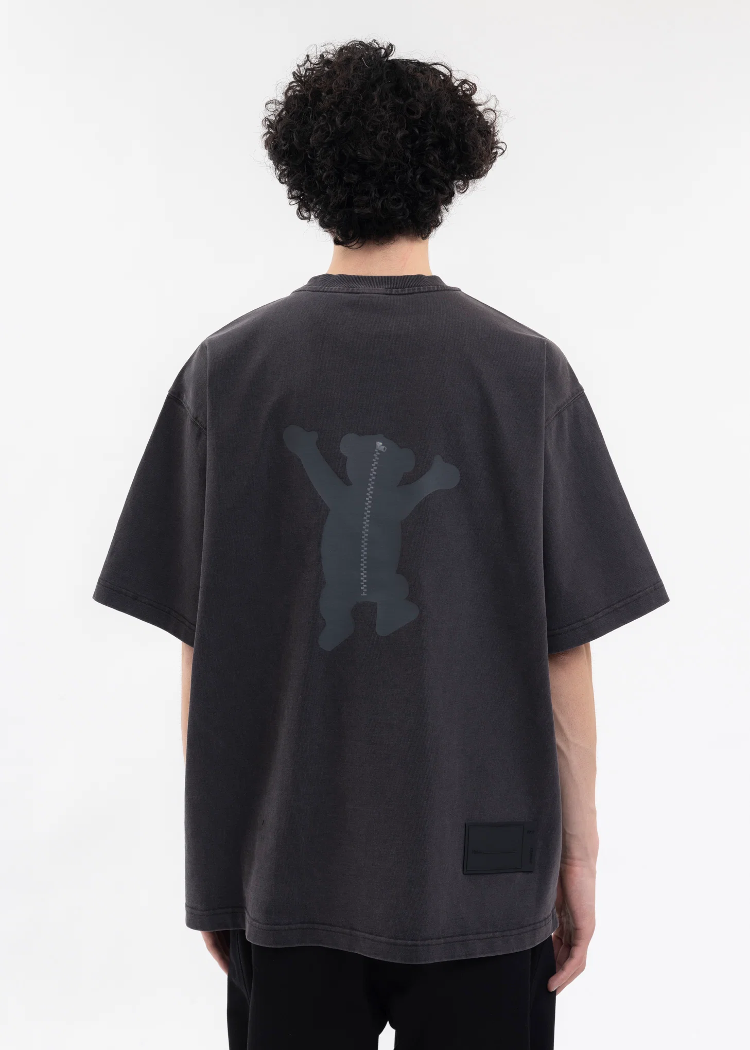 CHARCOAL TEDDY LOGO T-SHIRT - Image 2