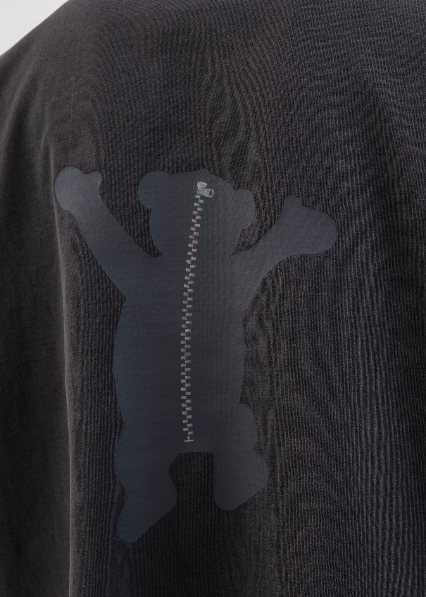 CHARCOAL TEDDY LOGO T-SHIRT - Image 4