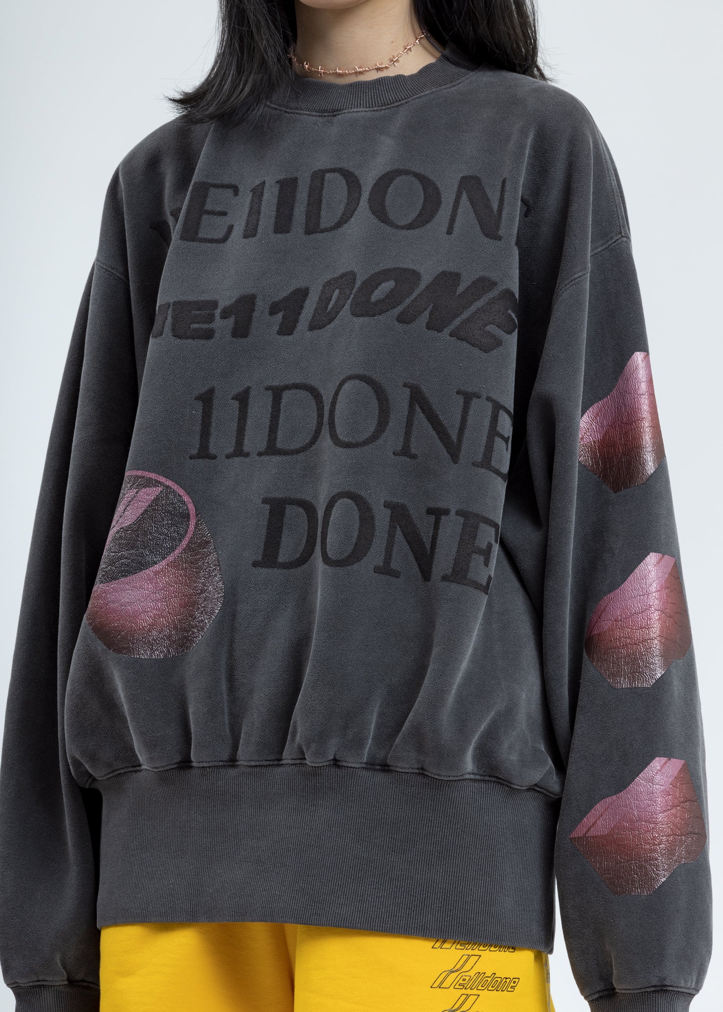 Charcoal Washed Logo Sweatshirt - Image 2