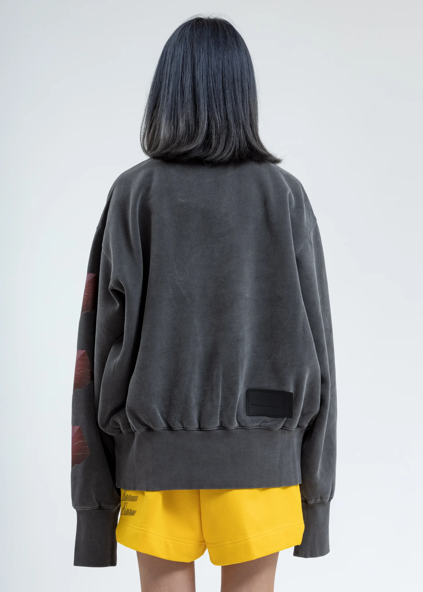 Charcoal Washed Logo Sweatshirt - Image 4